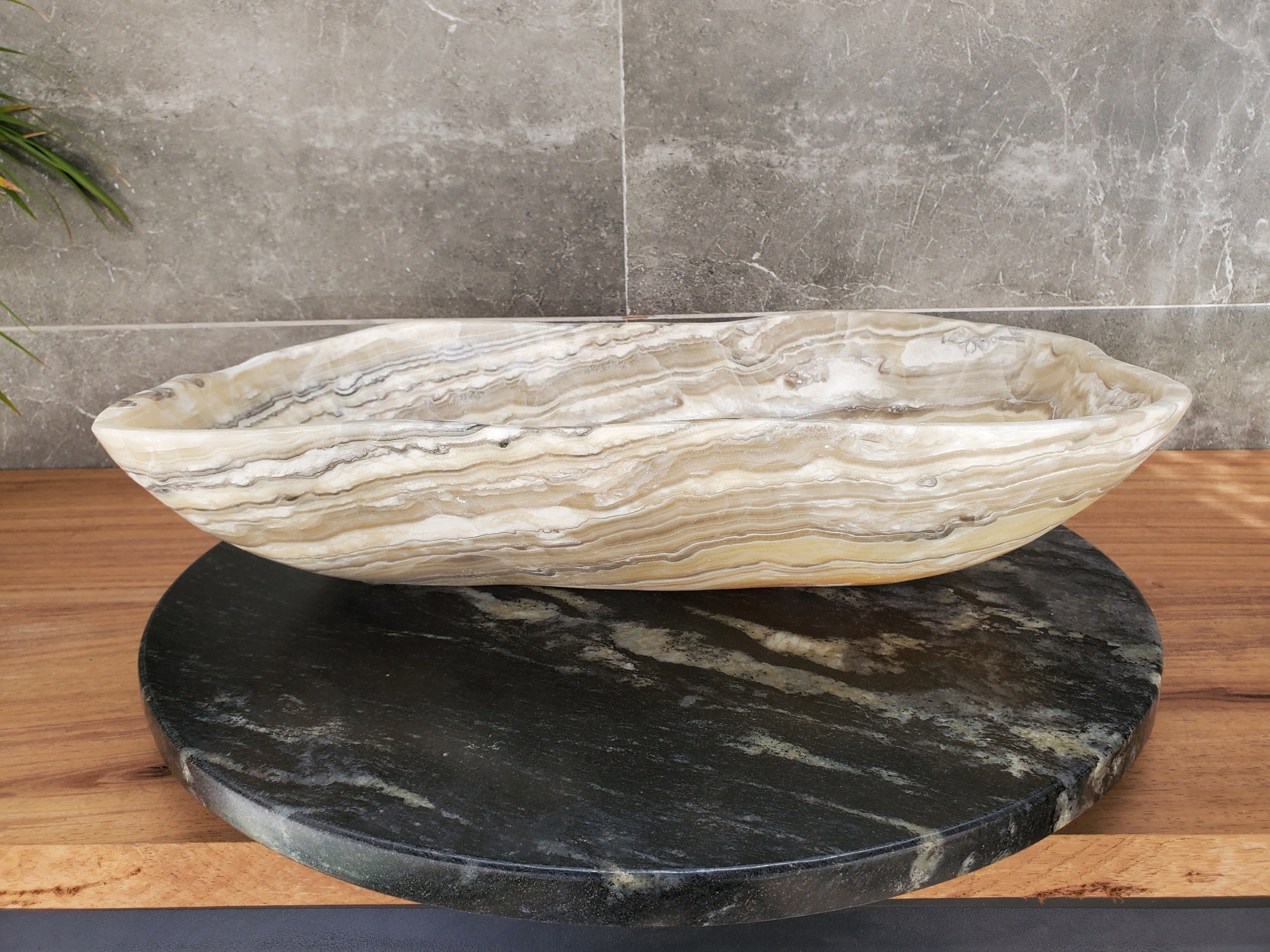 S33_52 Onyx Bathroom Vessel Sink - 19 x 13 inch