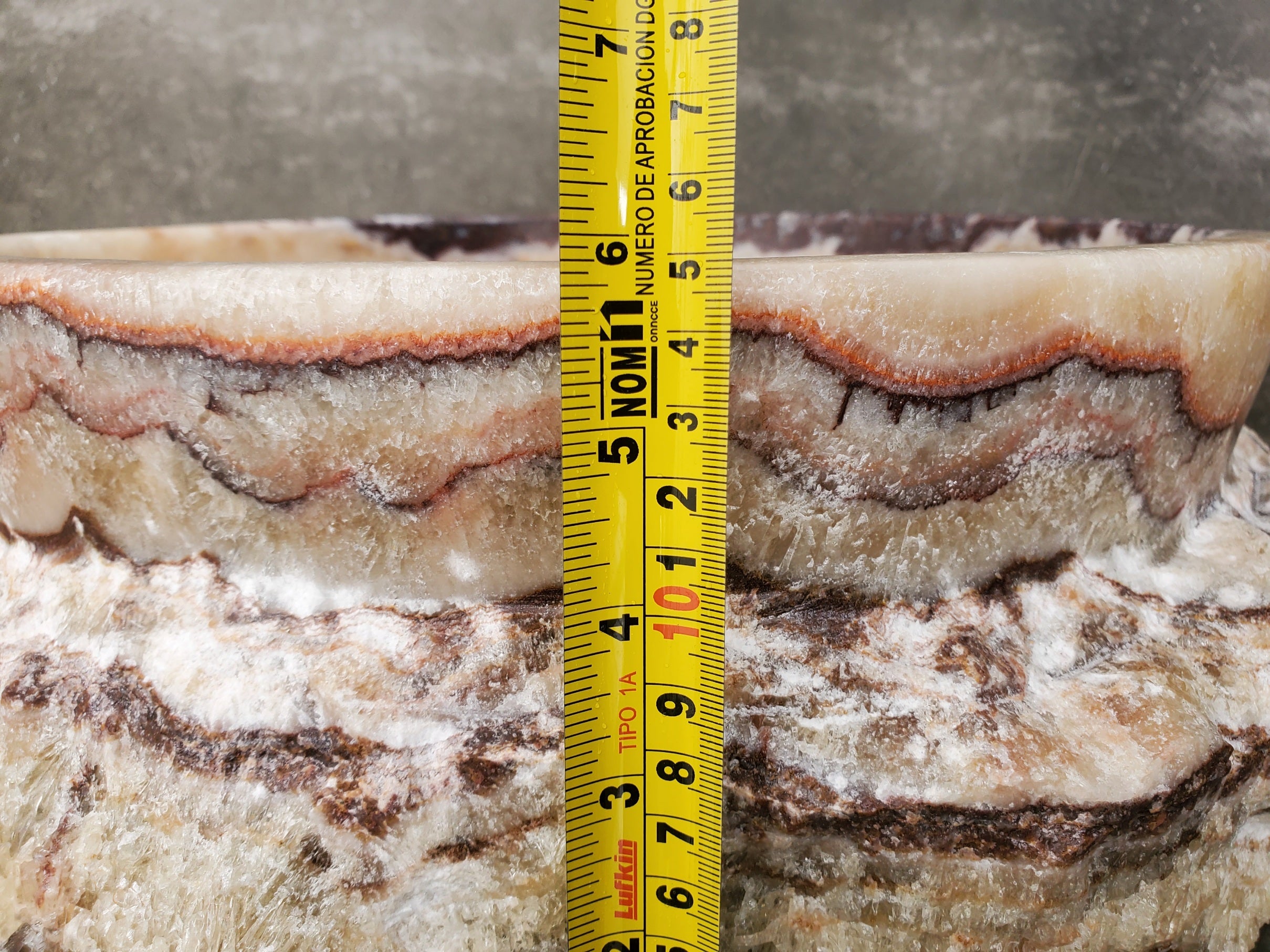 S31_44 Serpentine Onyx Stone Vessel Sink - 14 x 14 inch (Round)