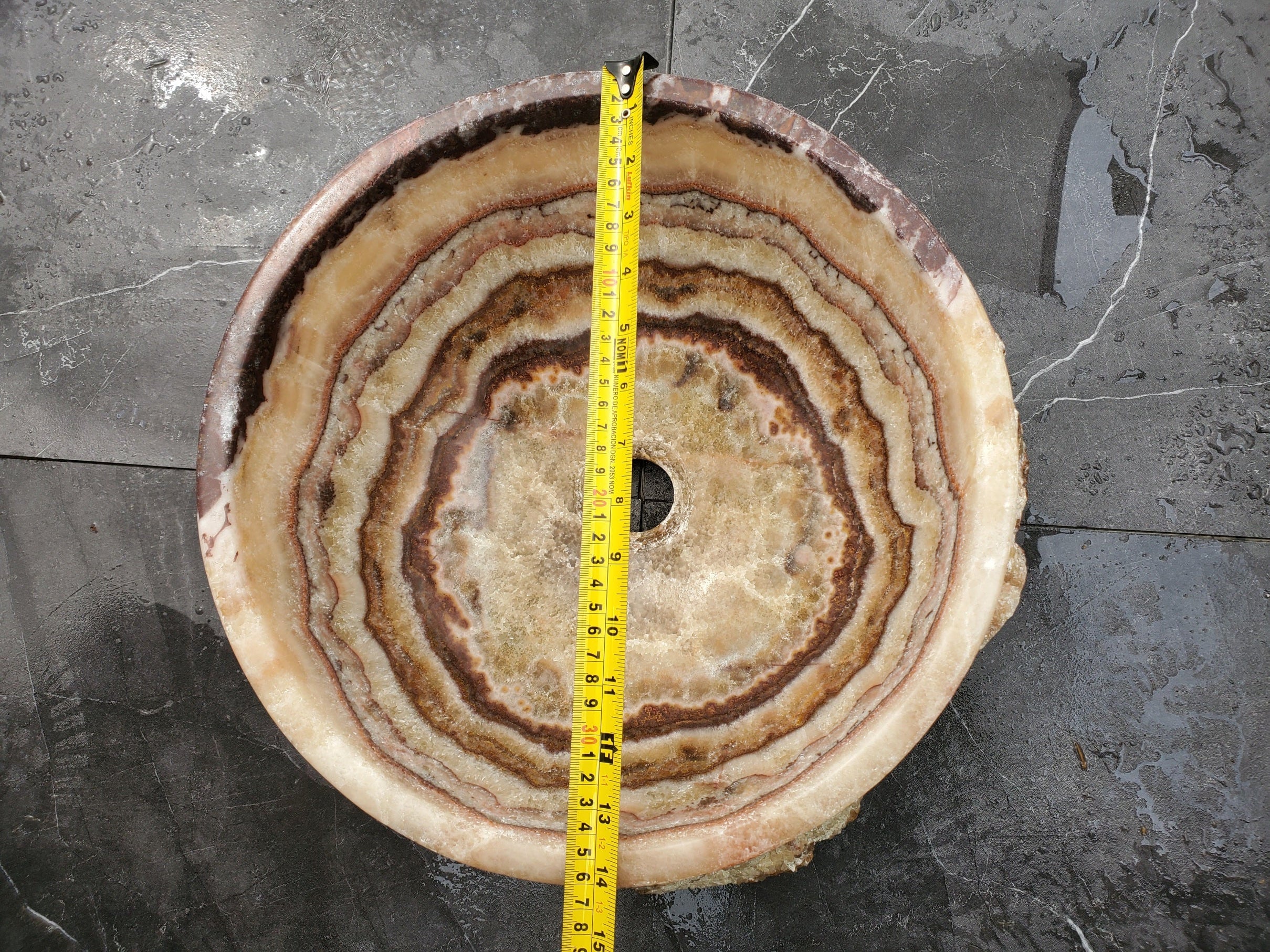 S31_44 Serpentine Onyx Stone Vessel Sink