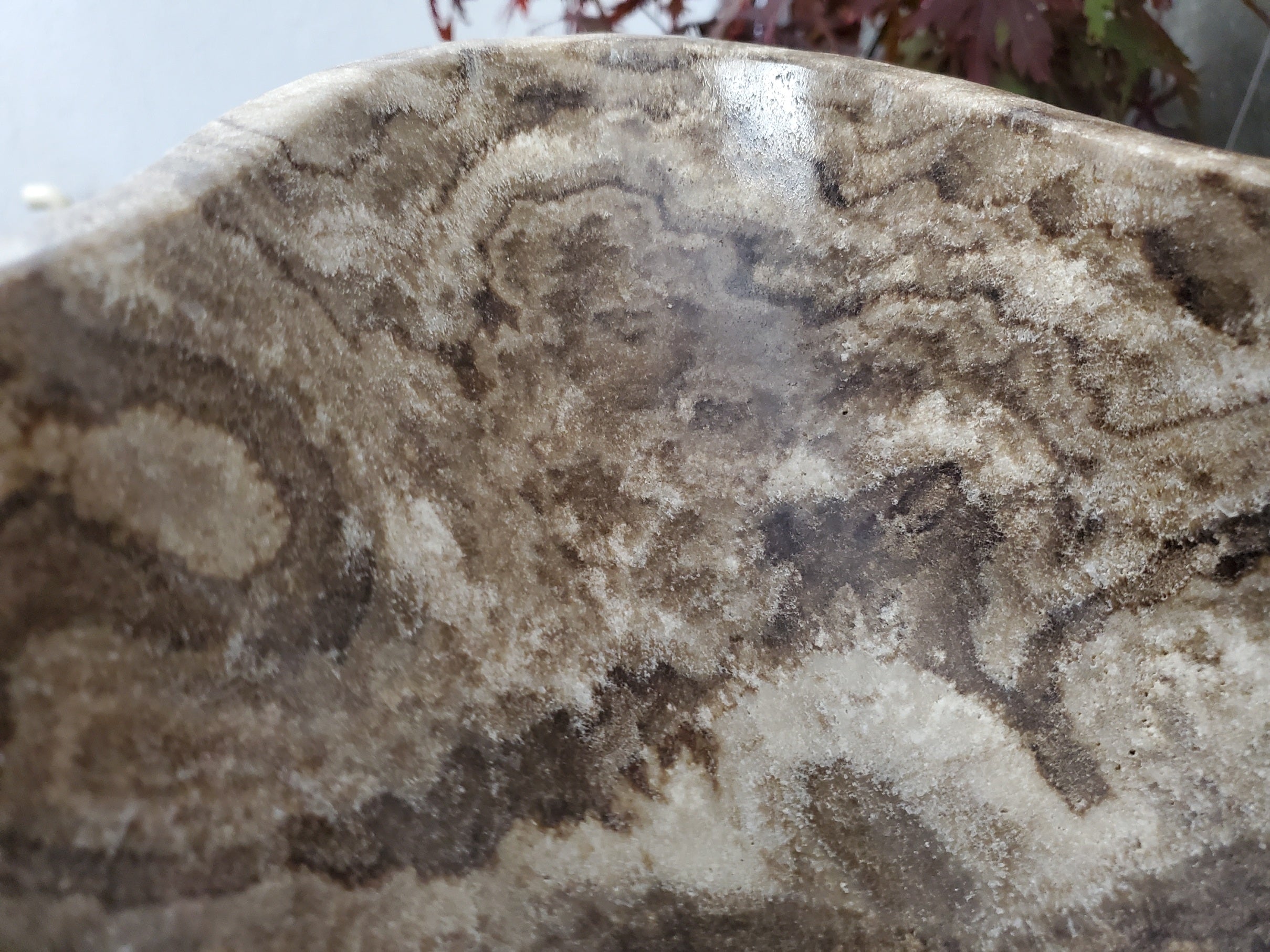 Brown Onyx Vessel Sink, 24x15 Inch Natural Stone Countertop Basin, Polished Luxury Vanity Sink, Spa Bathroom Decor S40_25