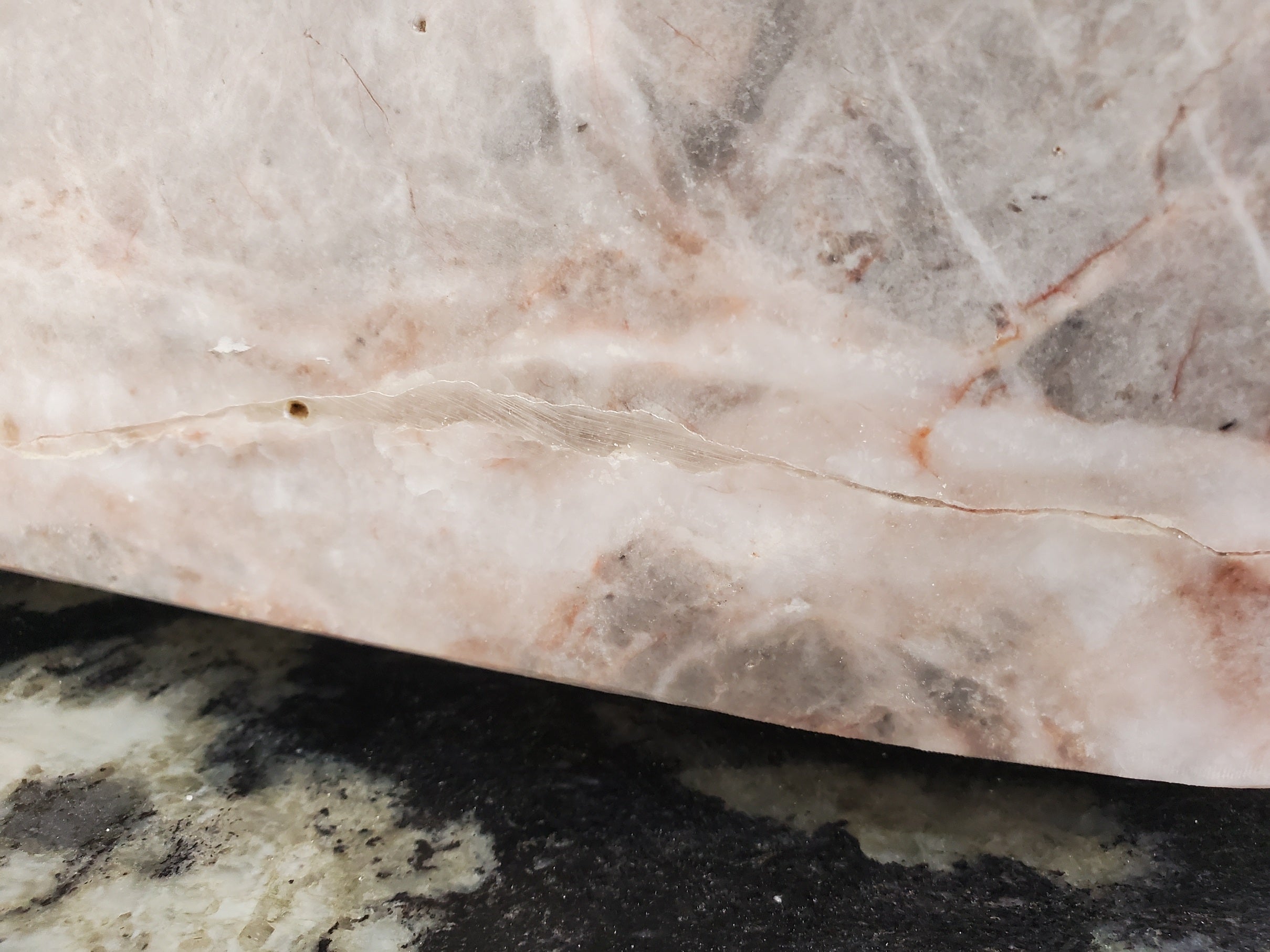 S36_02 Gray Marble Vessel Sink – Rectangular Natural Stone Countertop Sink, 16x12 Inch Bathroom Sinks Featured Marble Sinks Sinks