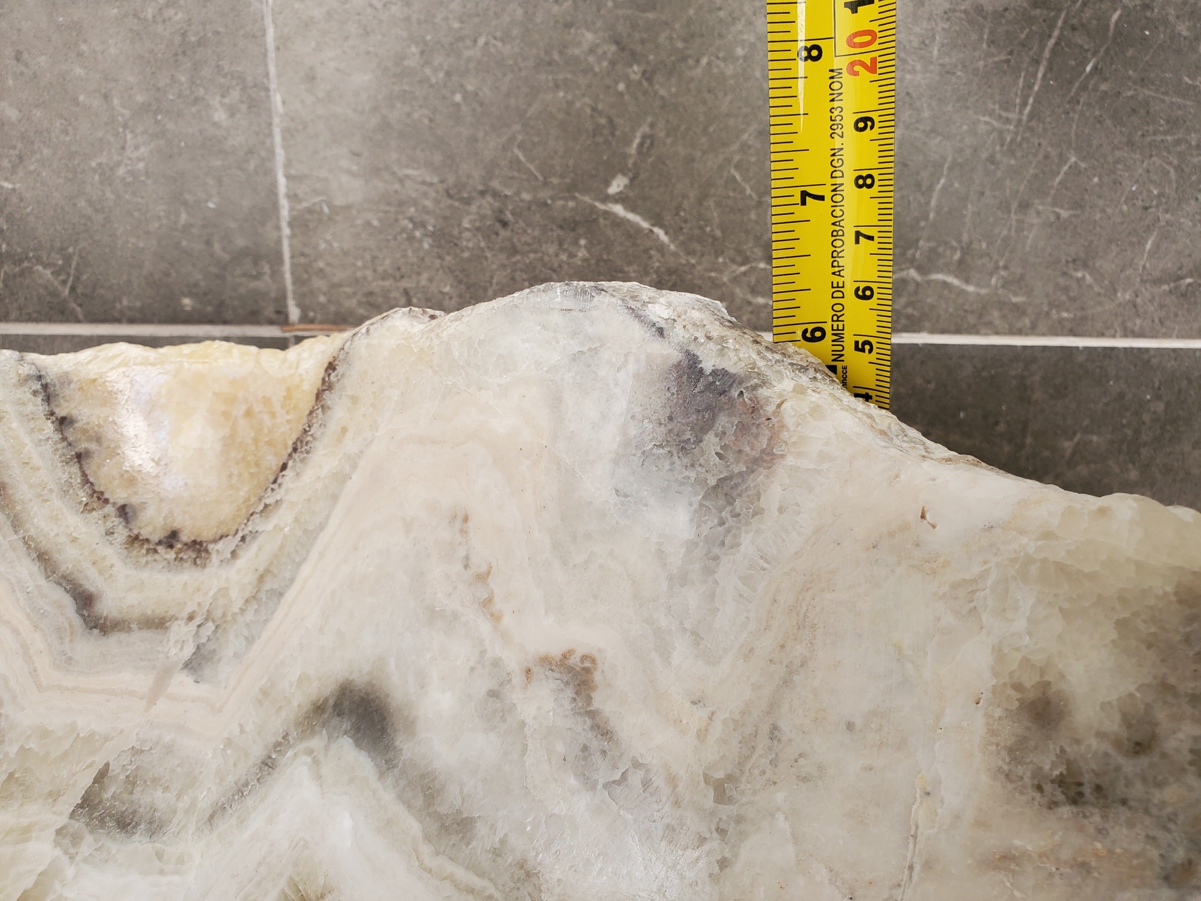 S34_05 Onyx Stone Vessel Sink - 22 x 13 inch