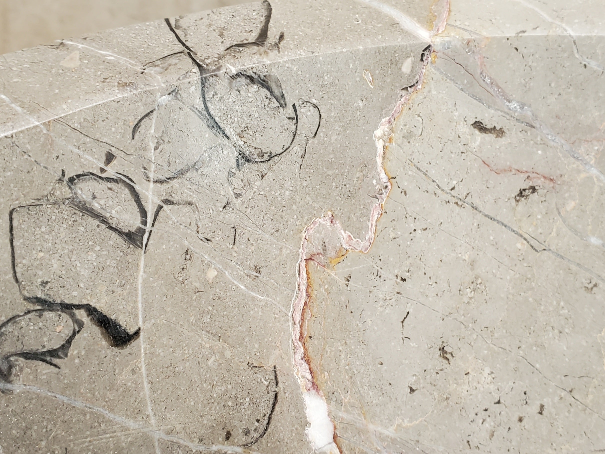 S23_27 Bardigio Marble Stone Vessel Sink - 15 x 15 inch