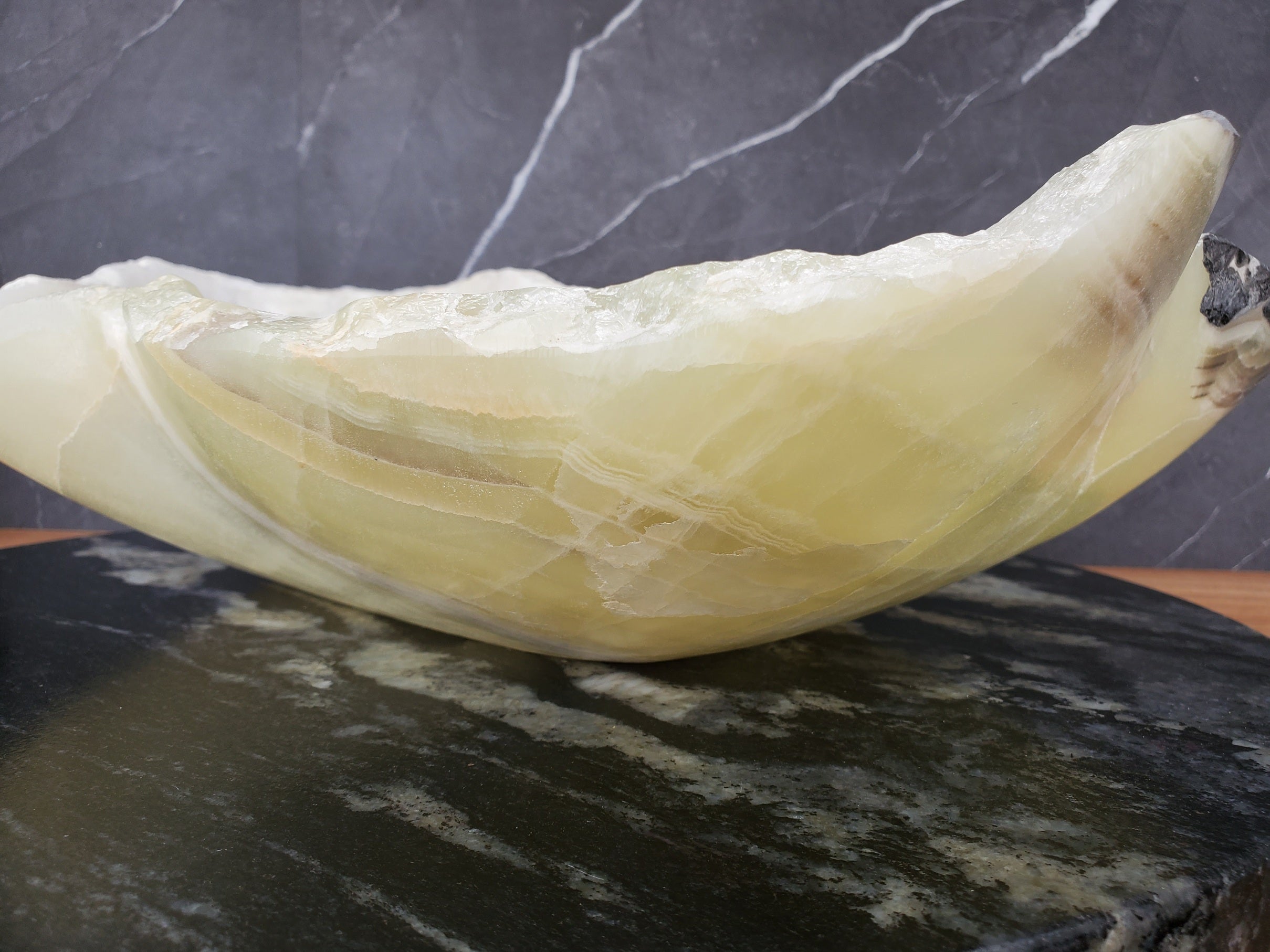 S34_15 Green Onyx Bathroom Vessel Sink - 20 x 12 inch