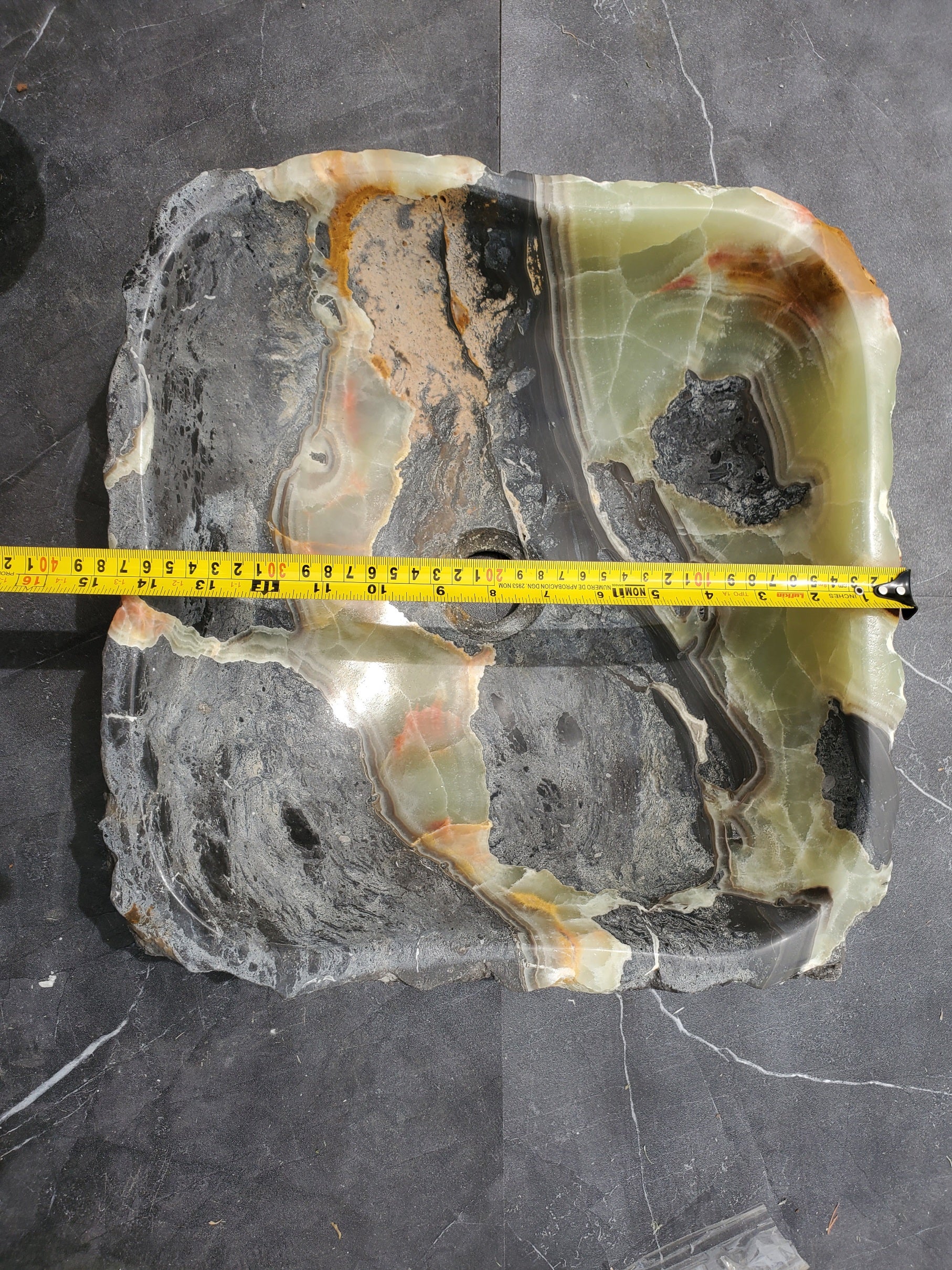 SET8063 Onyx Stone Vessel Bathroom Sink (Set of Two)