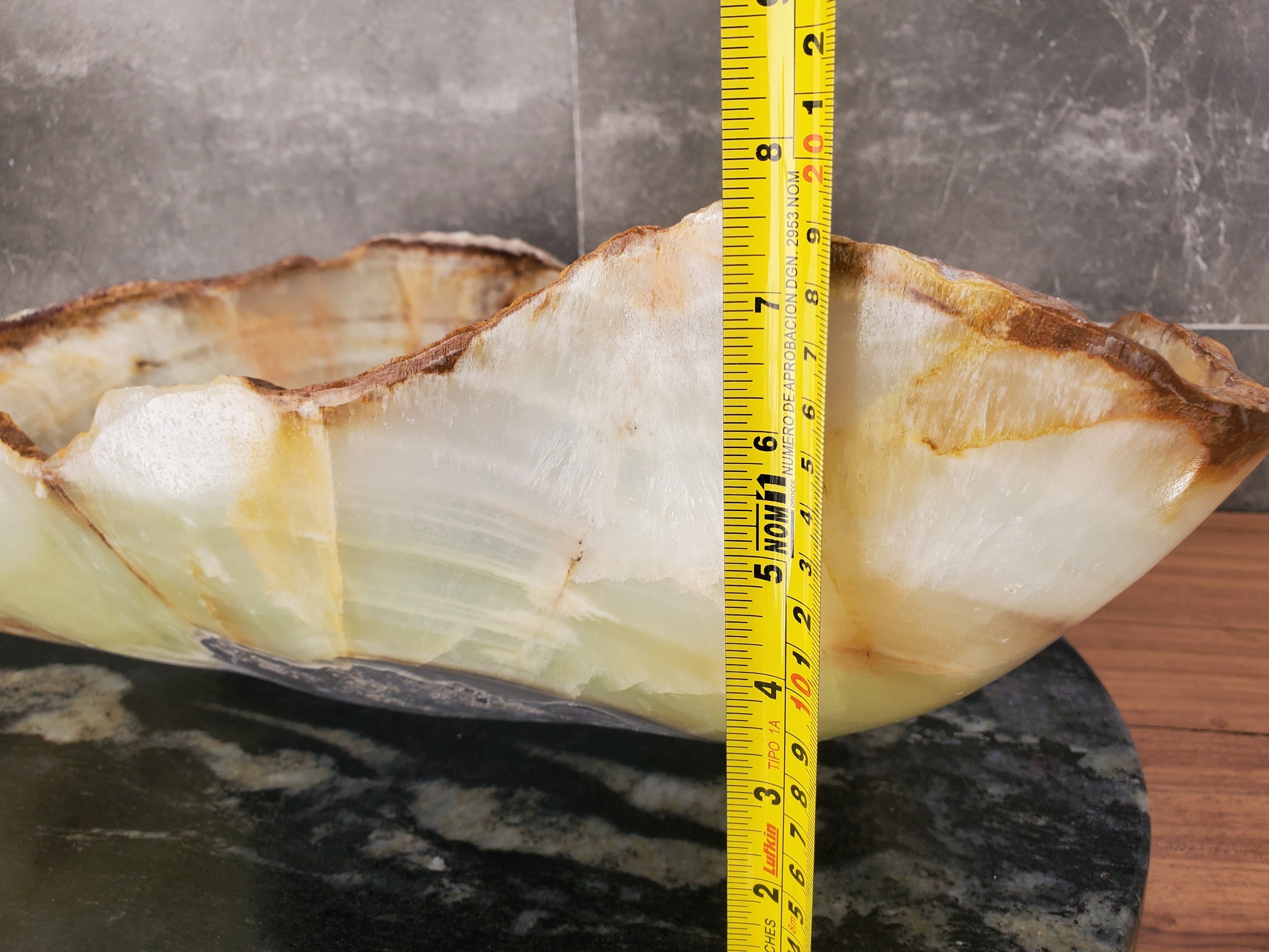 S33_22 Green Onyx Bathroom Vessel Sink