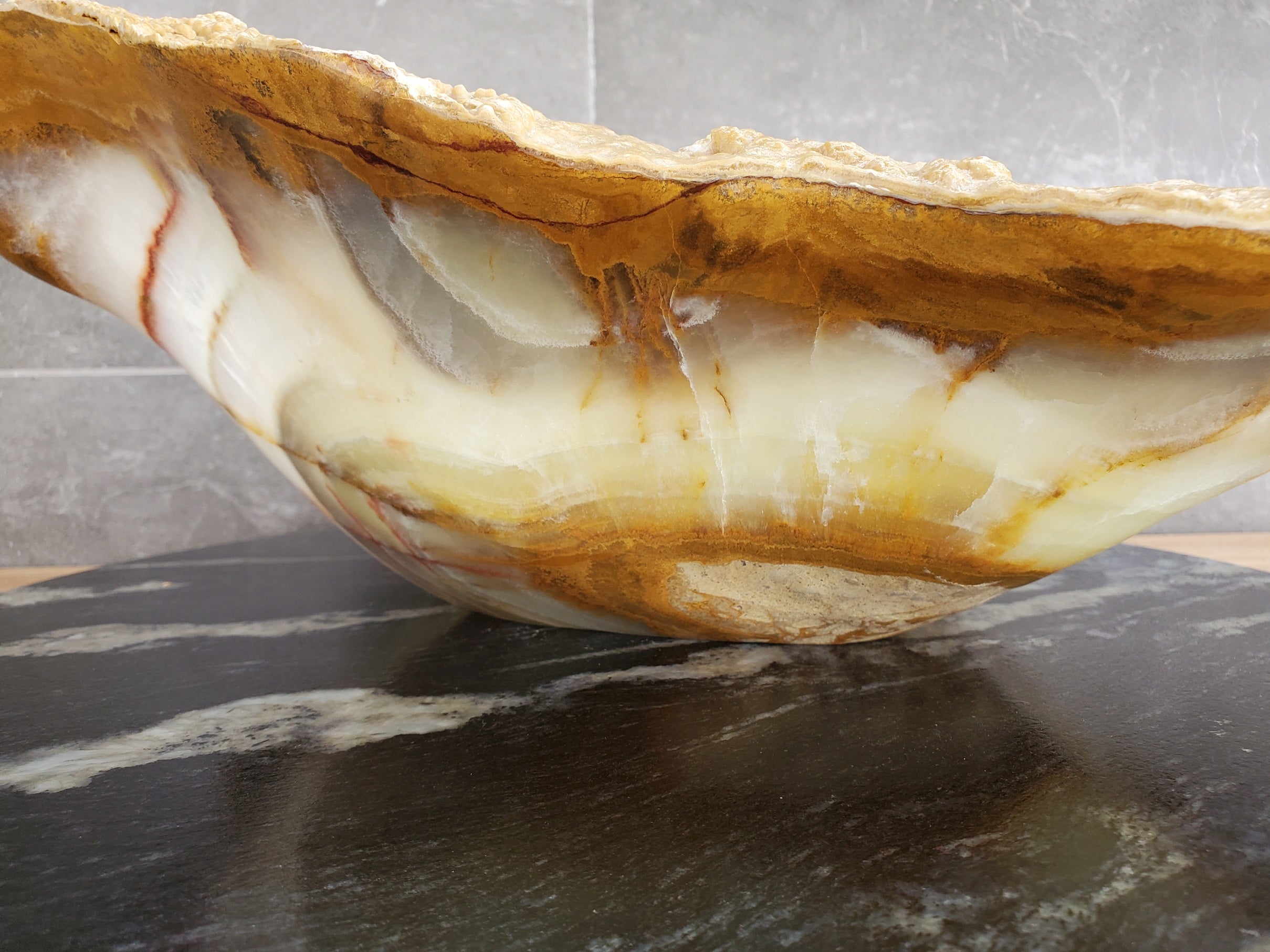 S33_58 Green Onyx Bathroom Vessel Sink