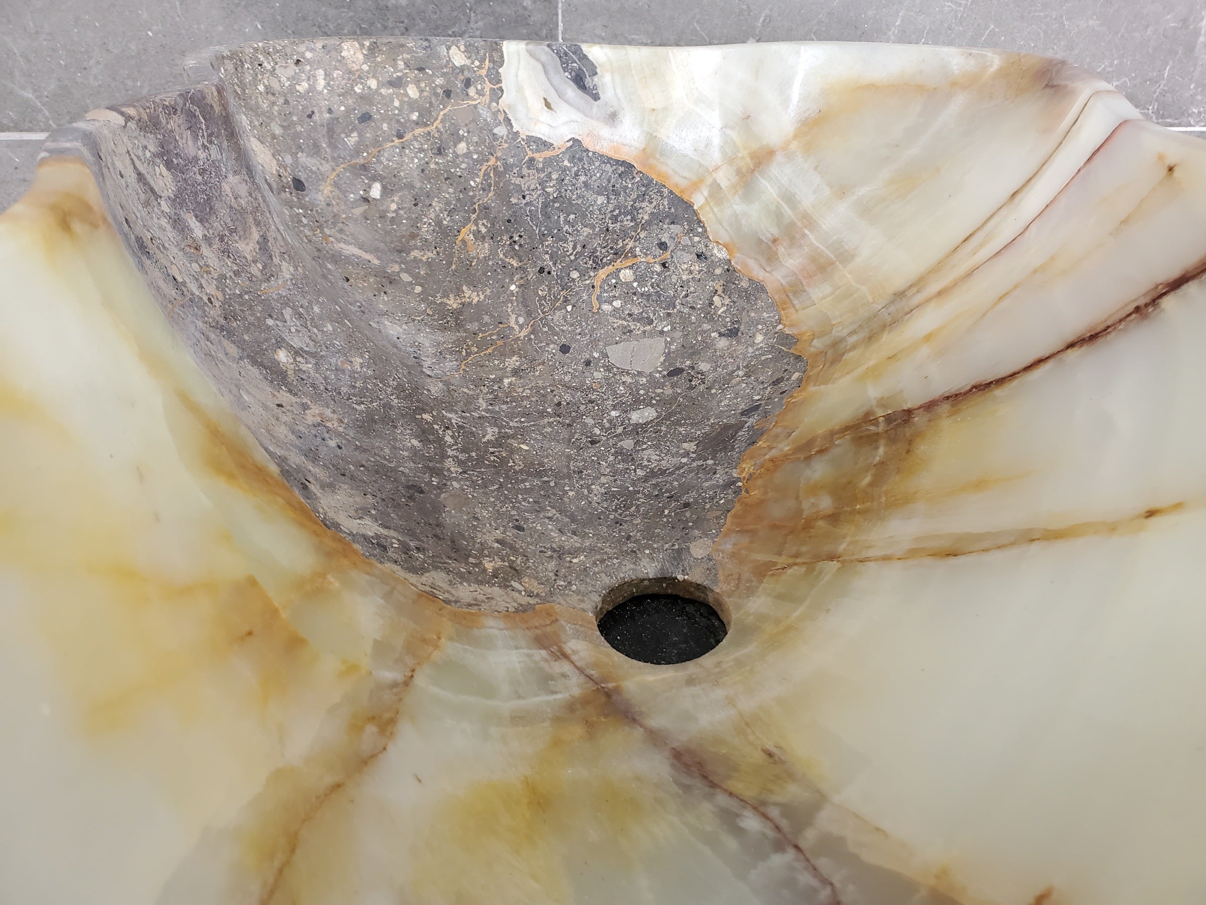 S33_38 Green Onyx Bathroom Vessel Sink