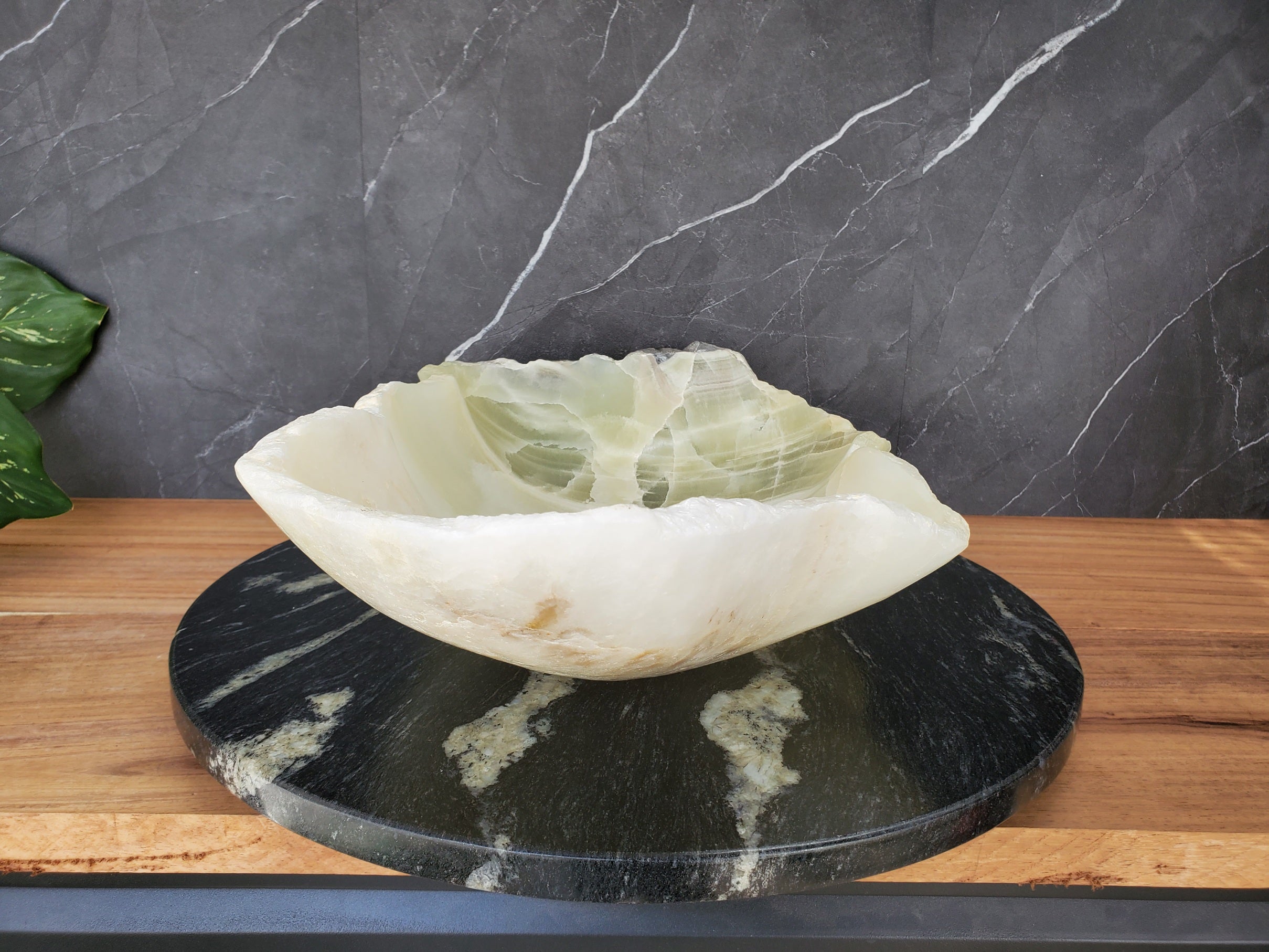 S34_15 Green Onyx Bathroom Vessel Sink - 20 x 12 inch