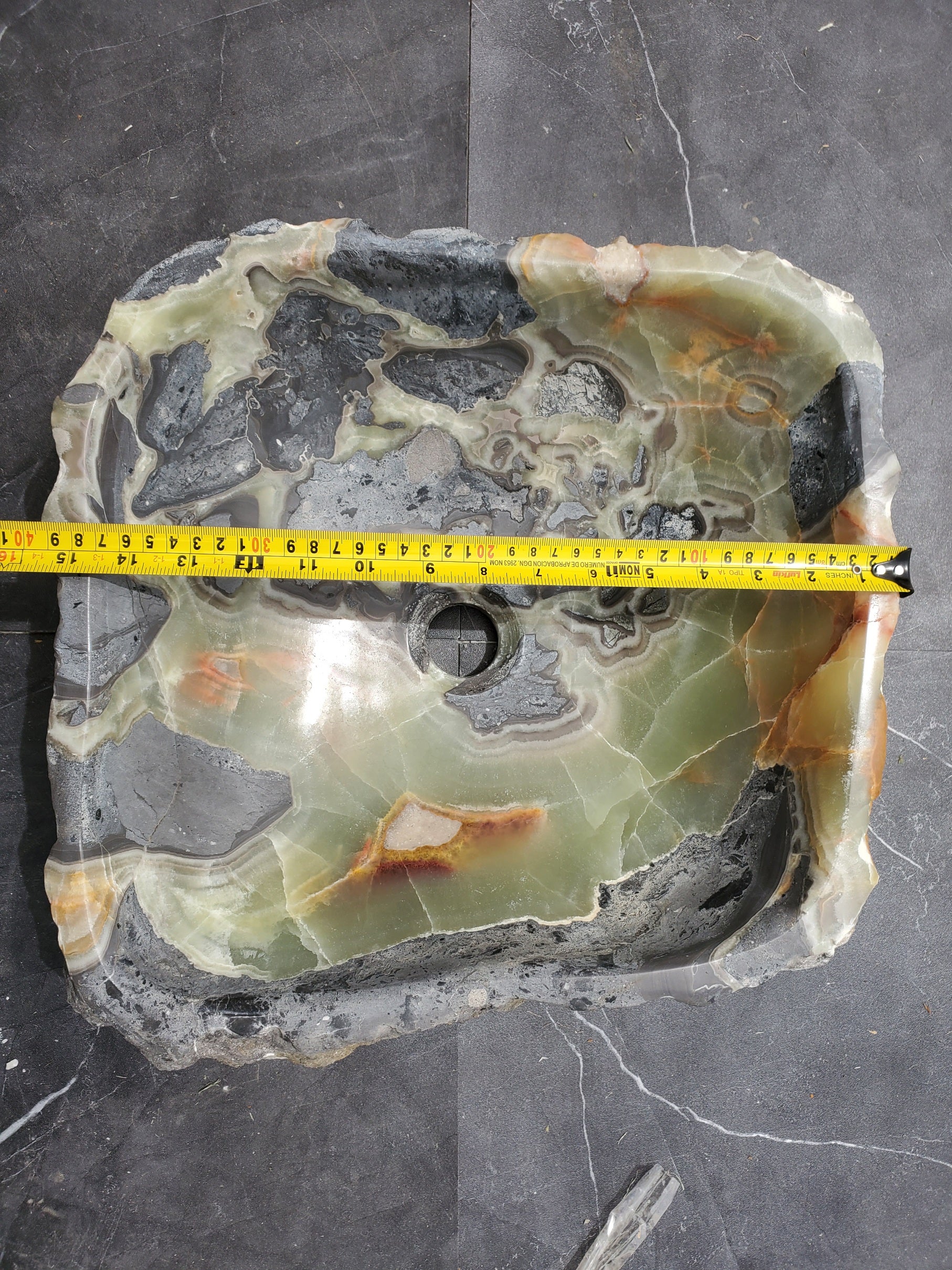 SET8063 Onyx Stone Vessel Bathroom Sink (Set of Two)