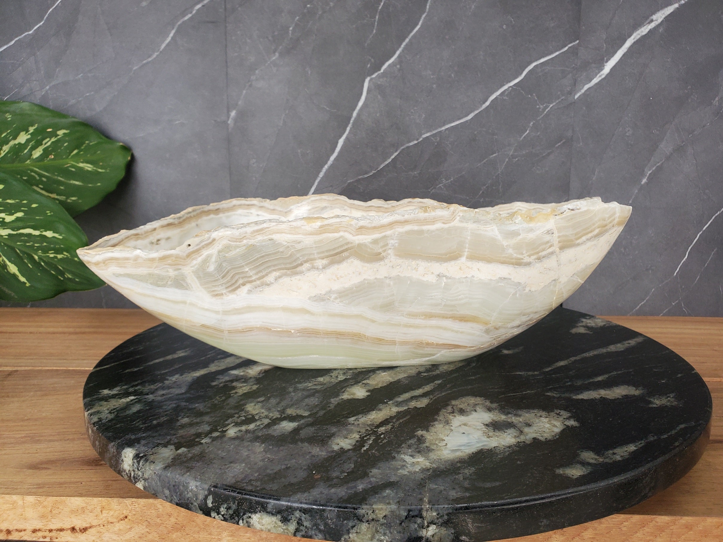 S34_20 Light Onyx Bathroom Vessel Sink - 15 x 12.5 inch
