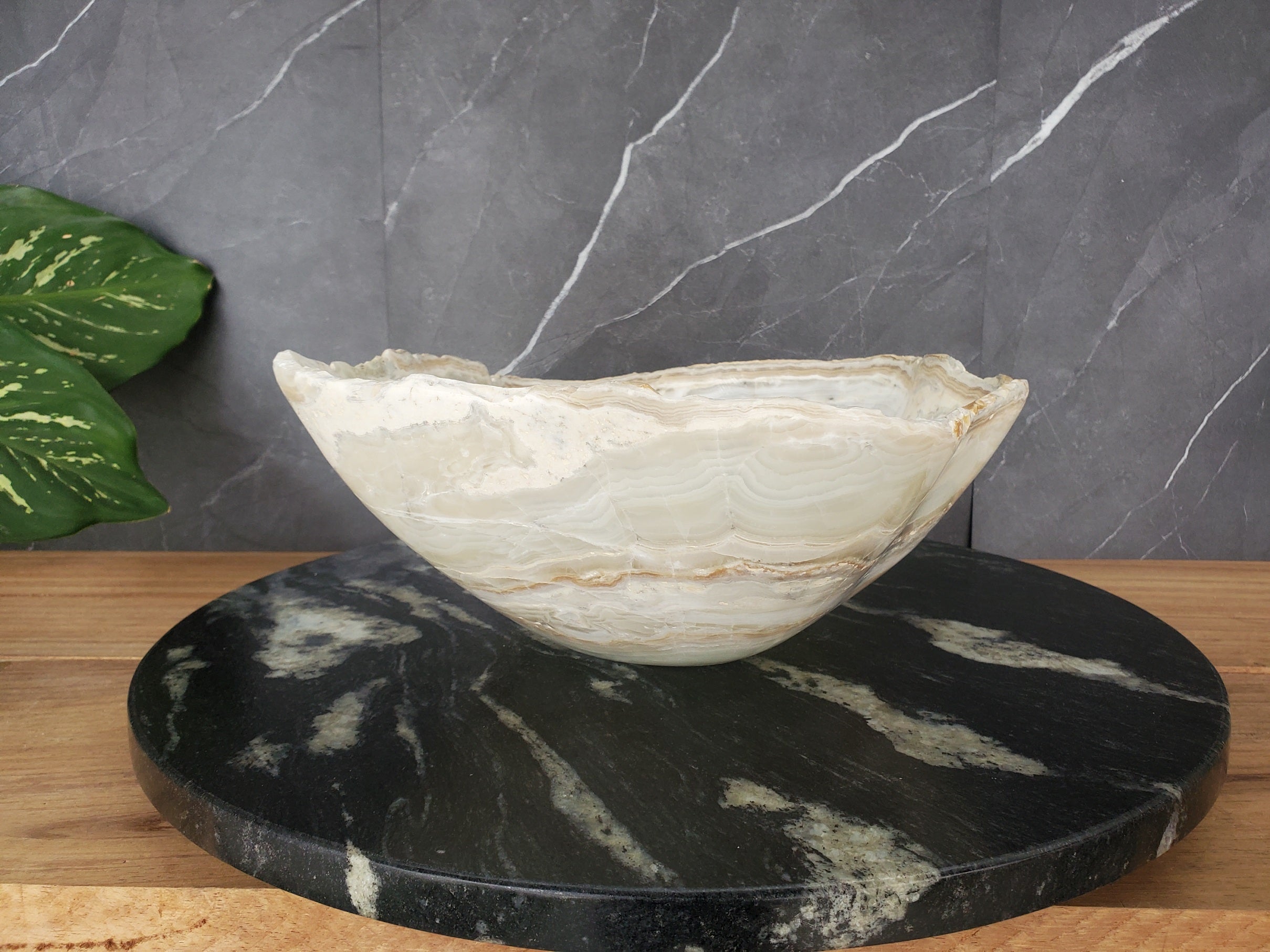 S34_20 Light Onyx Bathroom Vessel Sink - 15 x 12.5 inch