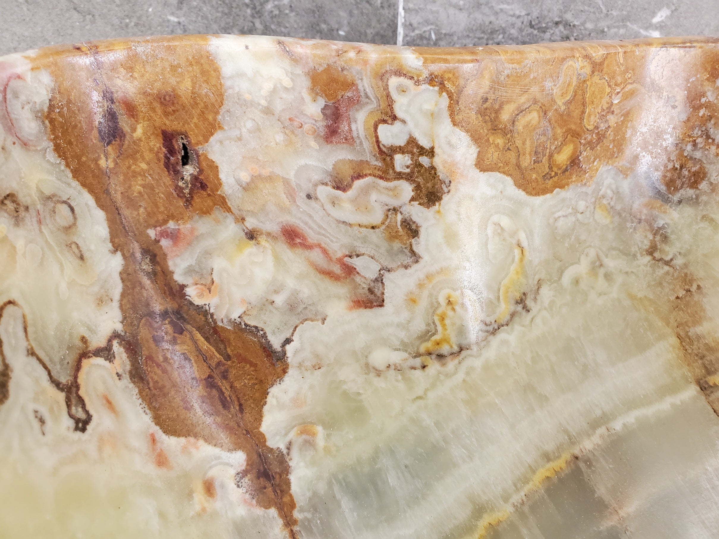 S33_38 Green Onyx Bathroom Vessel Sink