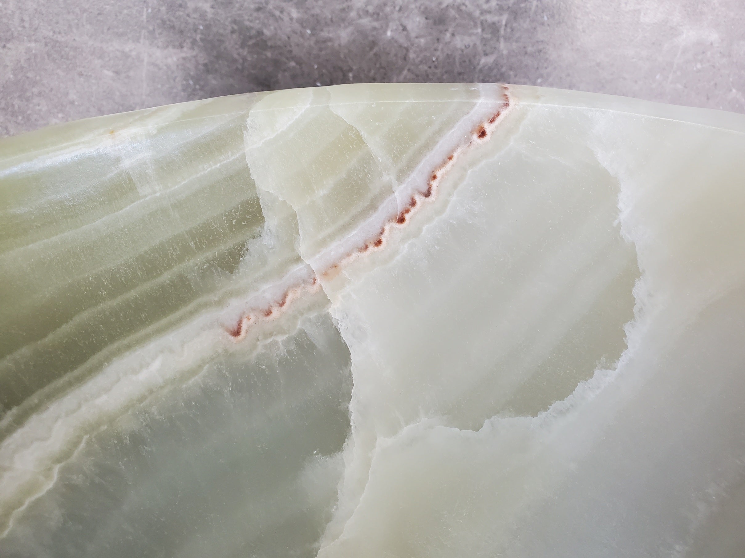S37_20 Green Onyx Vessel Sink – Natural Stone Countertop Bathroom Sink, 15.5x15.5 Inch Bathroom Sinks Featured Onyx Sinks Sinks