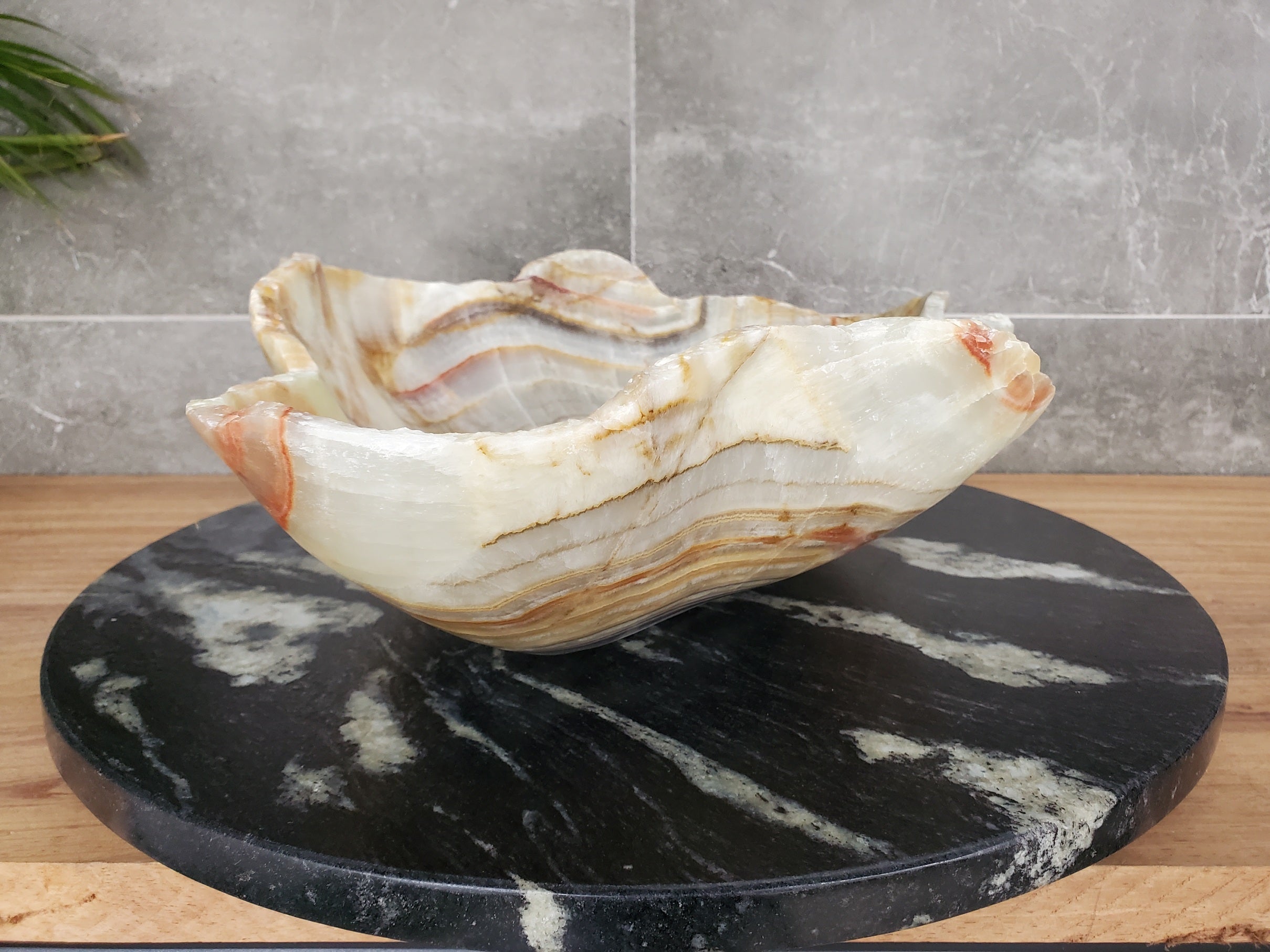 S33_36 Green Onyx Bathroom Vessel Sink - 19 x 14 inch