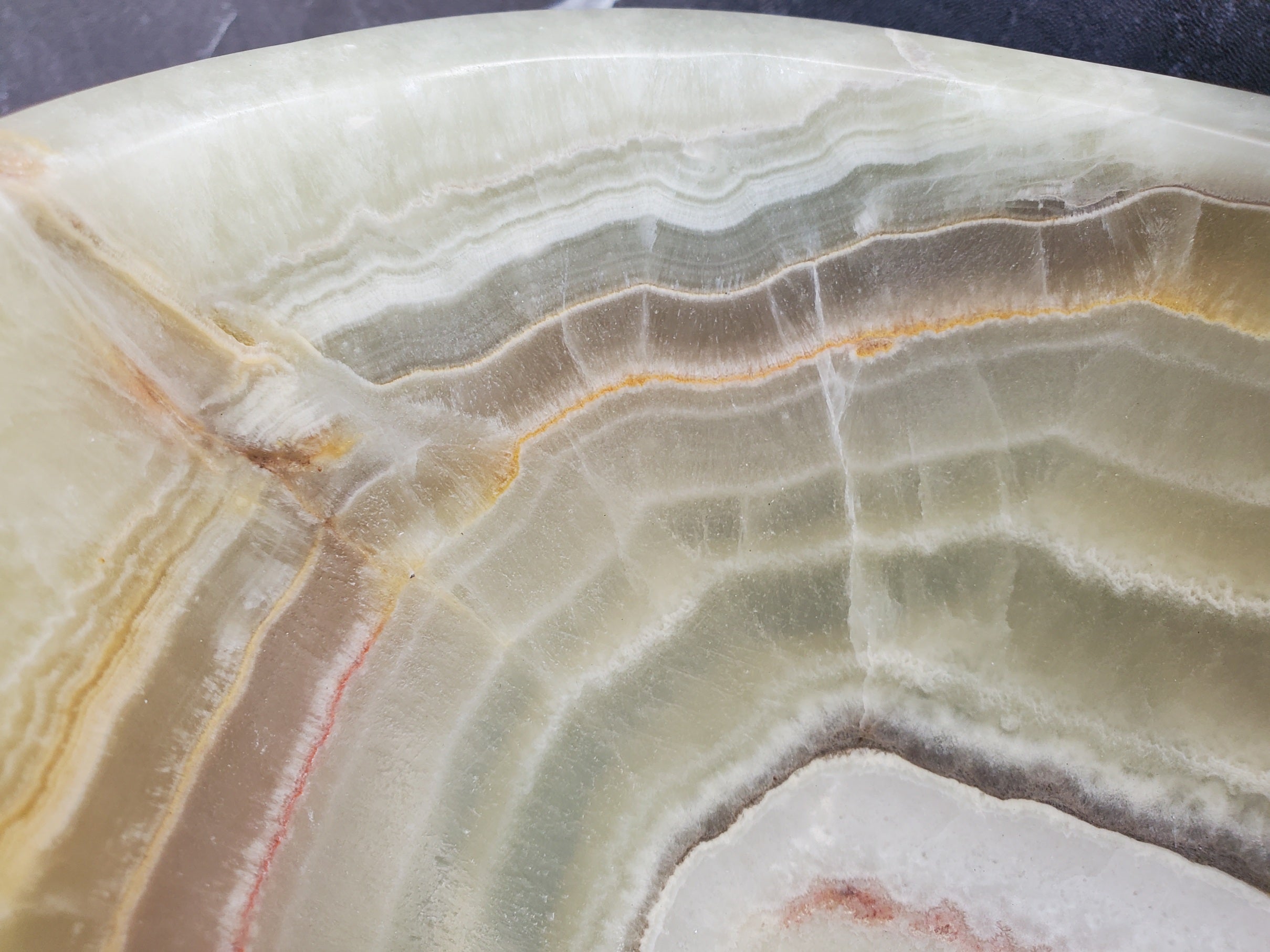 S34_17 Green Onyx Bathroom Vessel Sink - 17 x 14 inch
