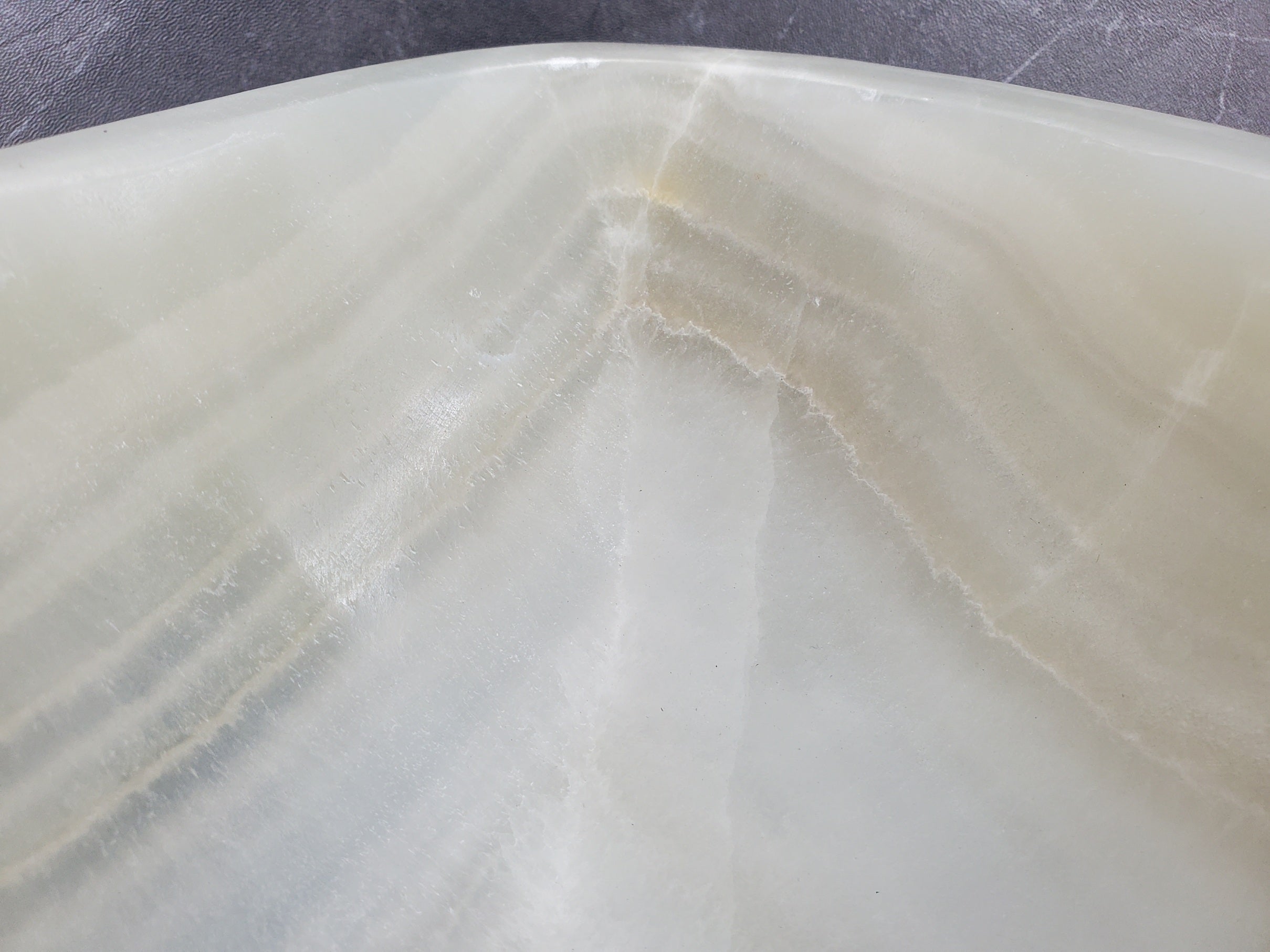 S34_19 Light Green Onyx Bathroom Vessel Sink - 14 x 13 inch