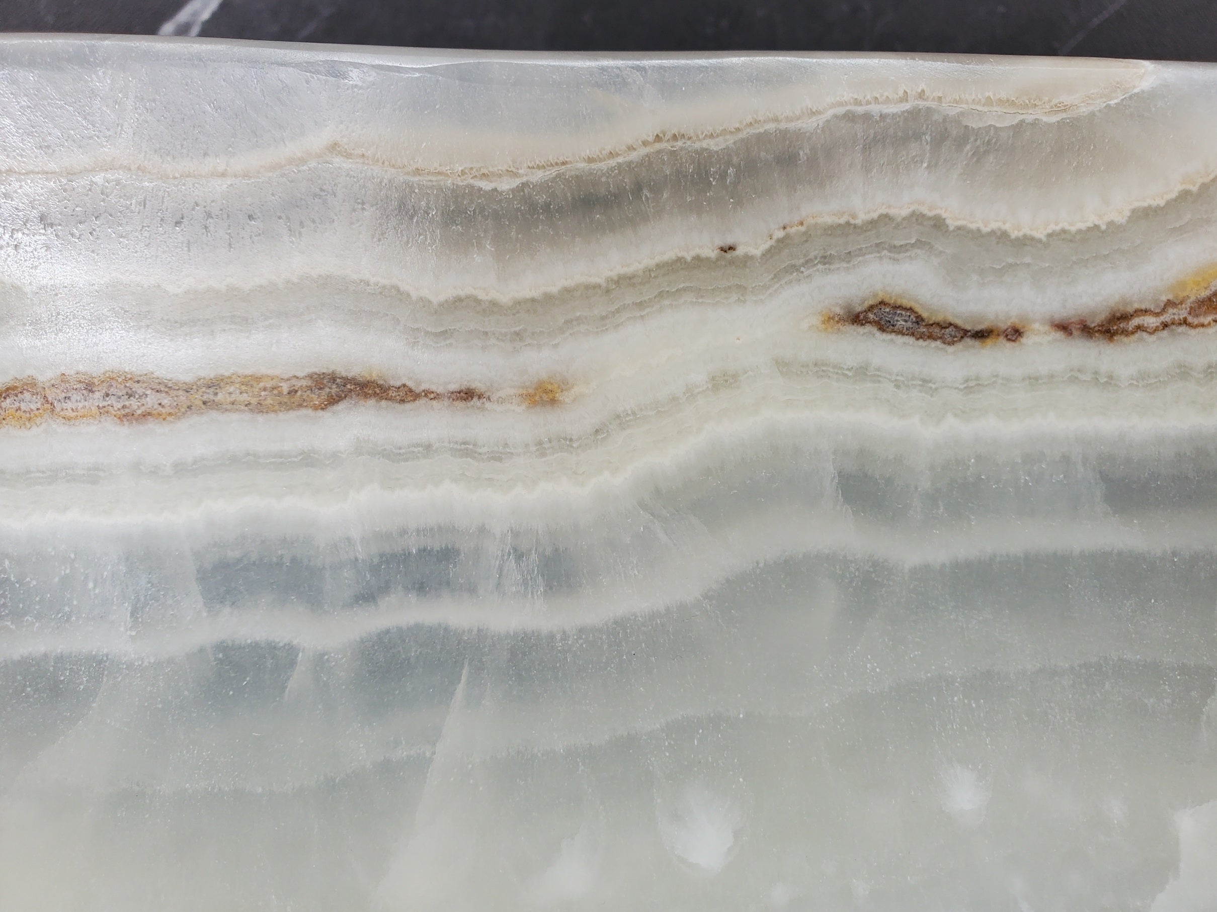 S34_25 Light Onyx Stone Vessel Sink