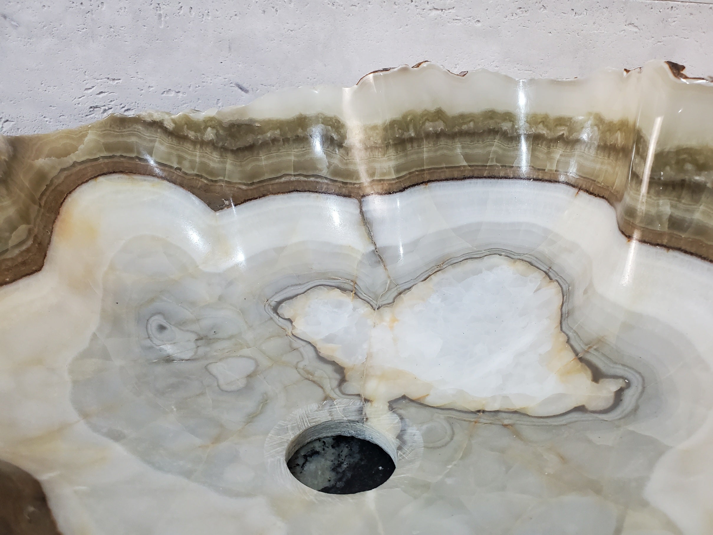 S27_20 Onyx Stone Bathroom Vessel Sink