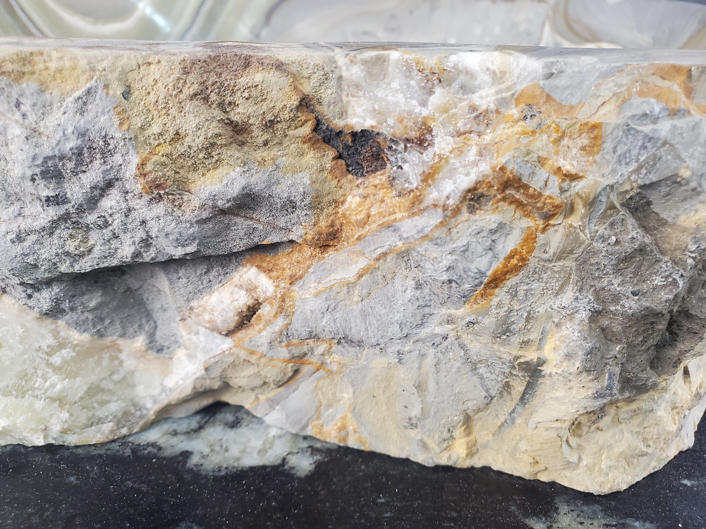 S25_10 Green Onyx Stone Vessel Bathroom Sink - 16 x 14 inch