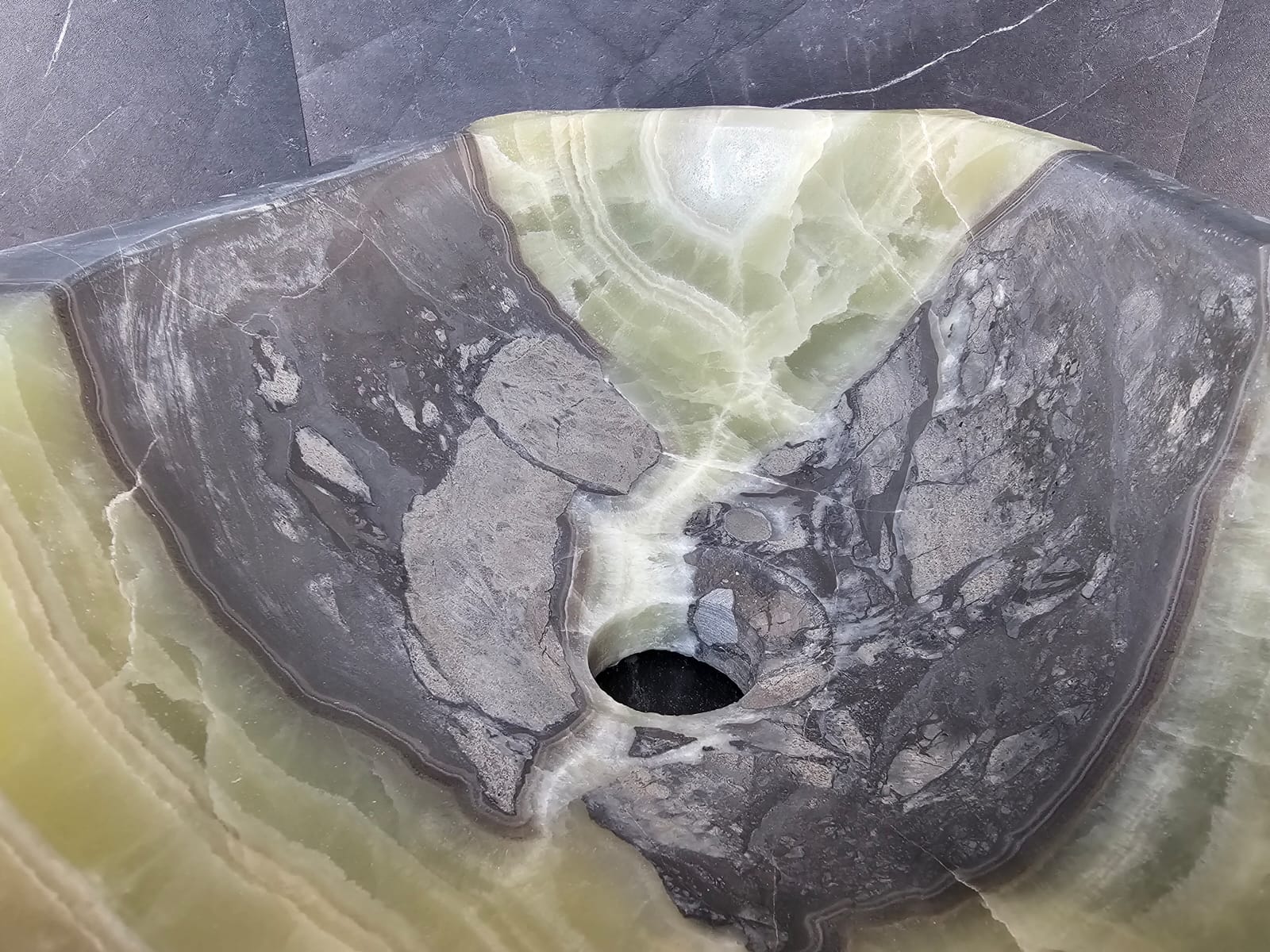 S29_02 Onyx Stone Vessel Bathroom Sink