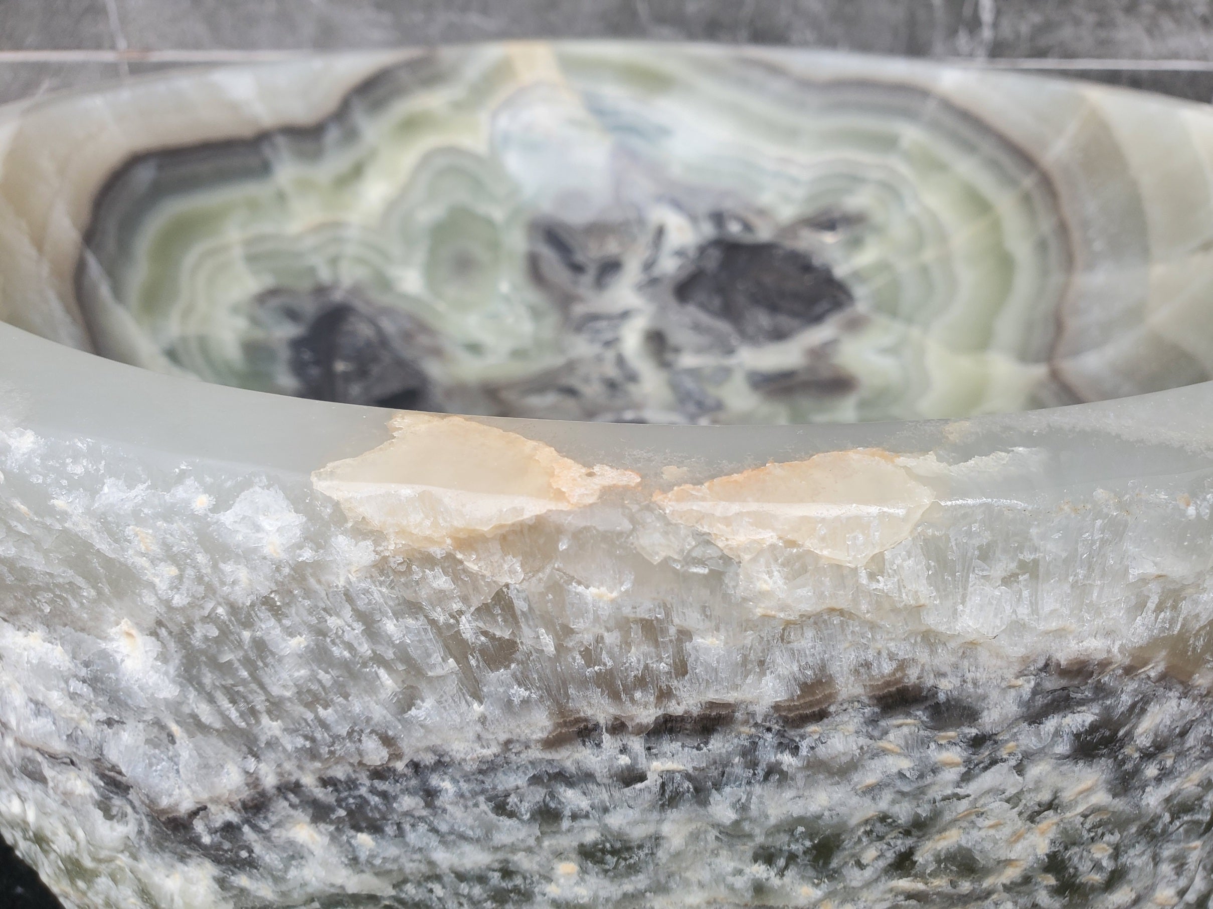 S29_30 Onyx Stone Vessel Bathroom Sink
