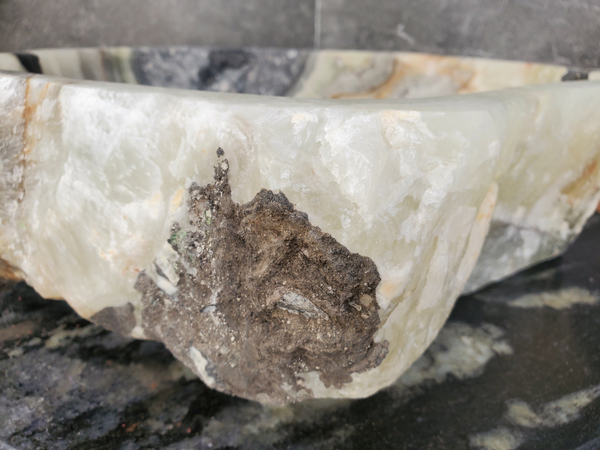 S31_18 Onyx Stone Vessel Bathroom Sink