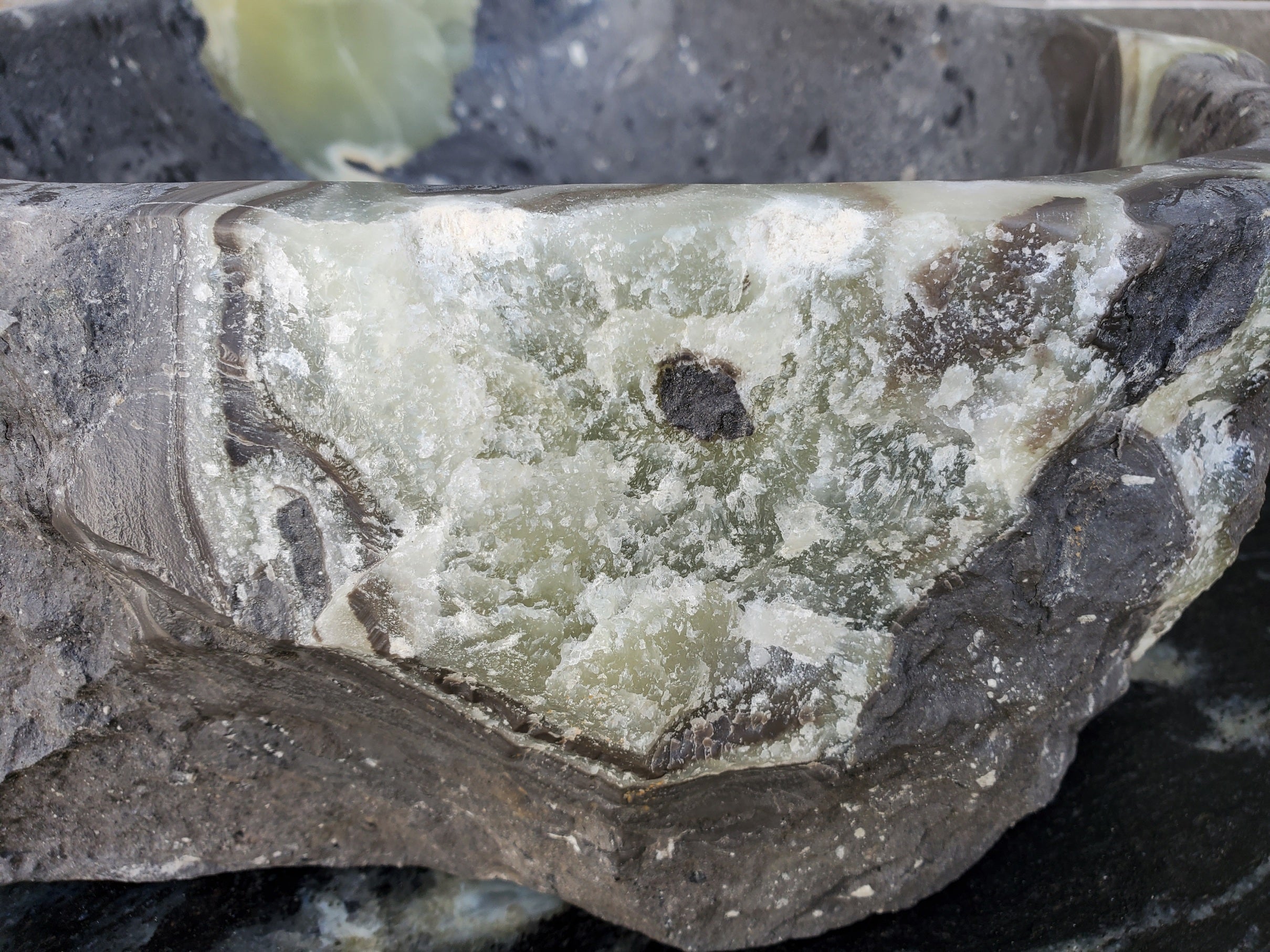 S30_23 Onyx Stone Vessel Bathroom Sink - 17.5 x 14 inch