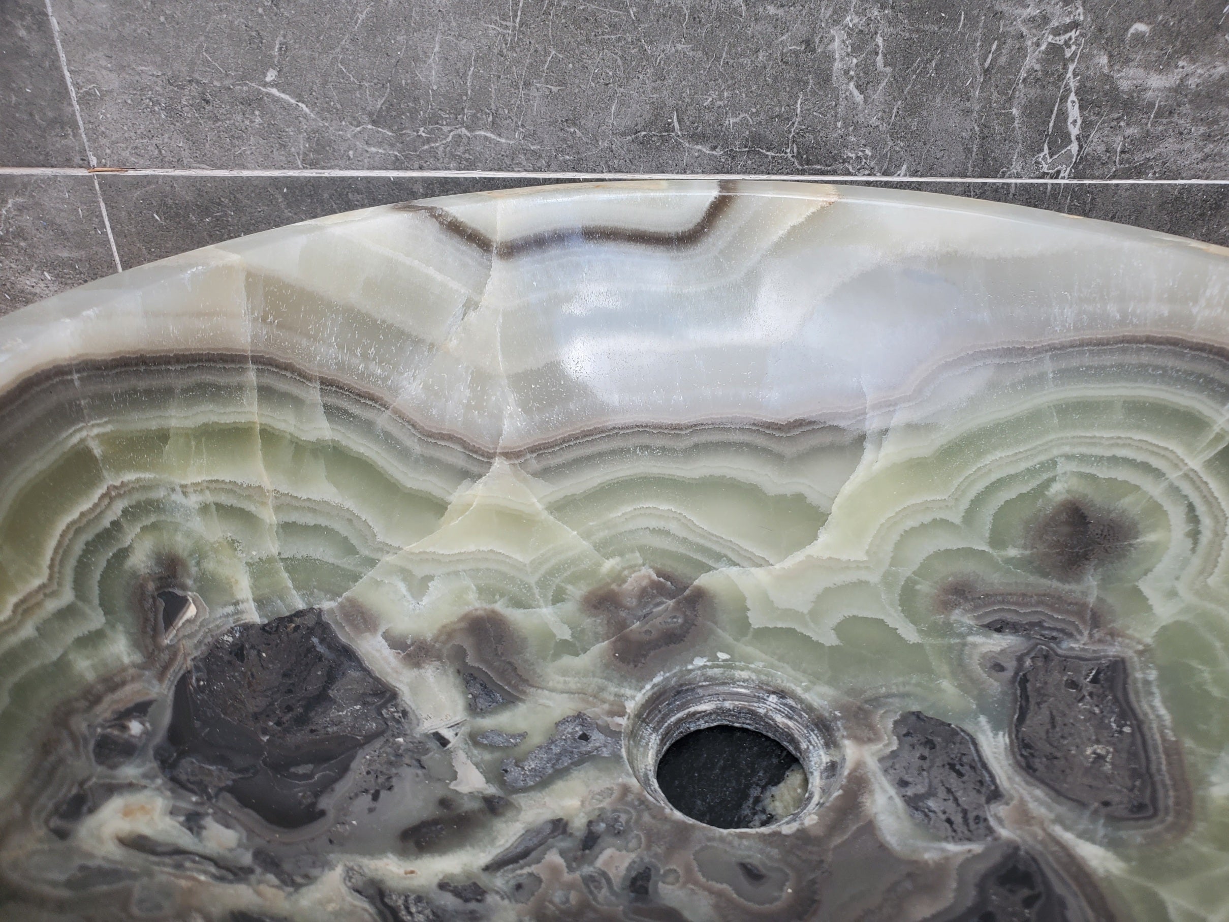 S29_30 Onyx Stone Vessel Bathroom Sink