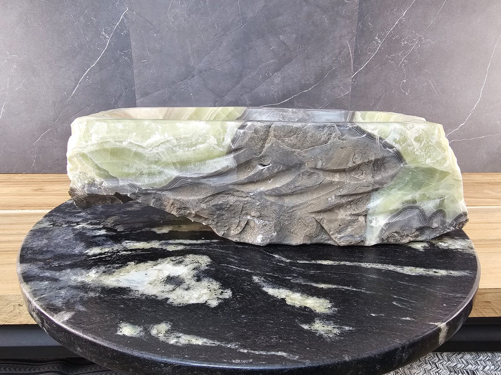 S29_02 Onyx Stone Vessel Bathroom Sink