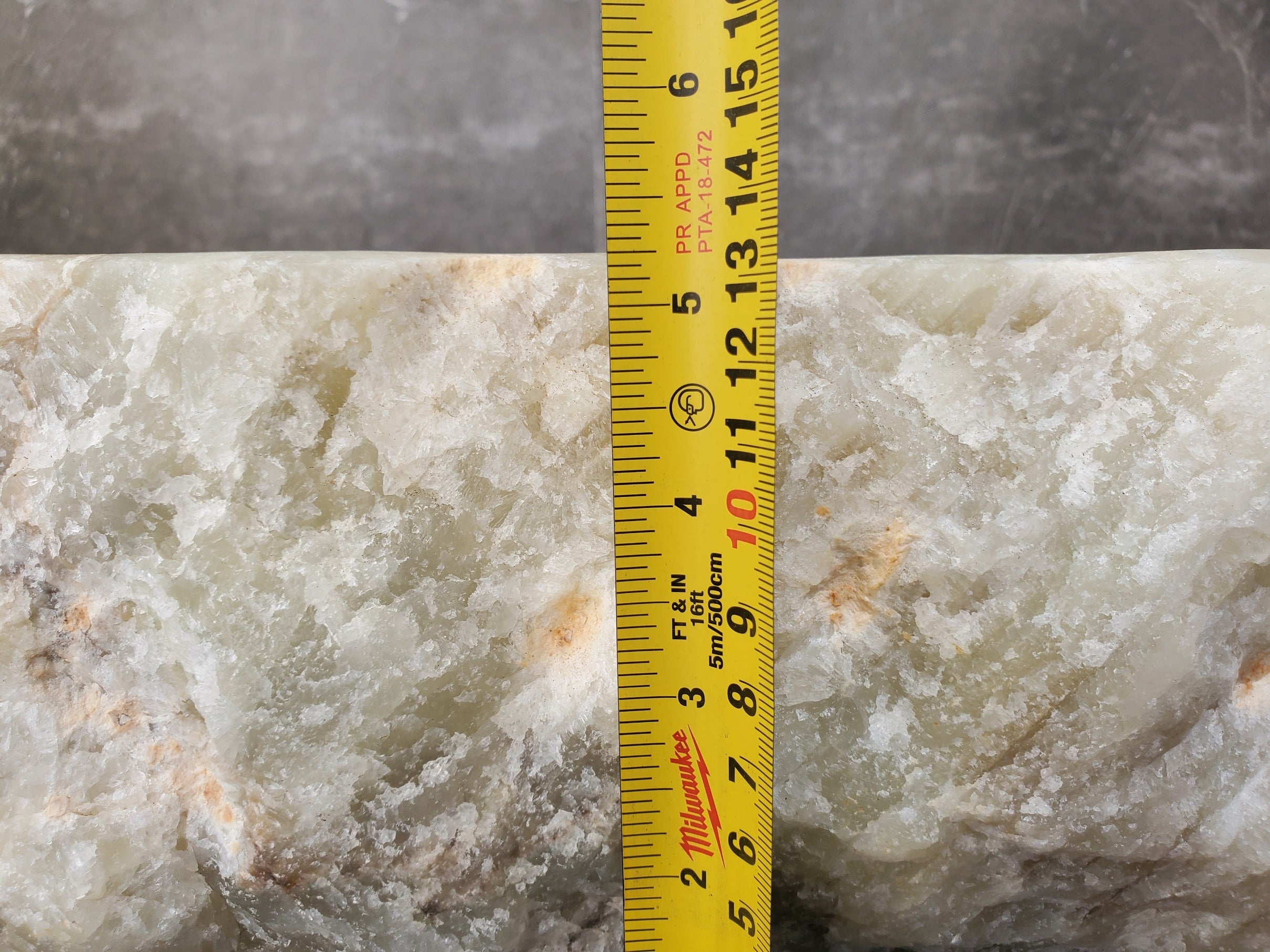 S30_34 Onyx Stone Vessel Bathroom Sink - 17.5 x 16.5 inch
