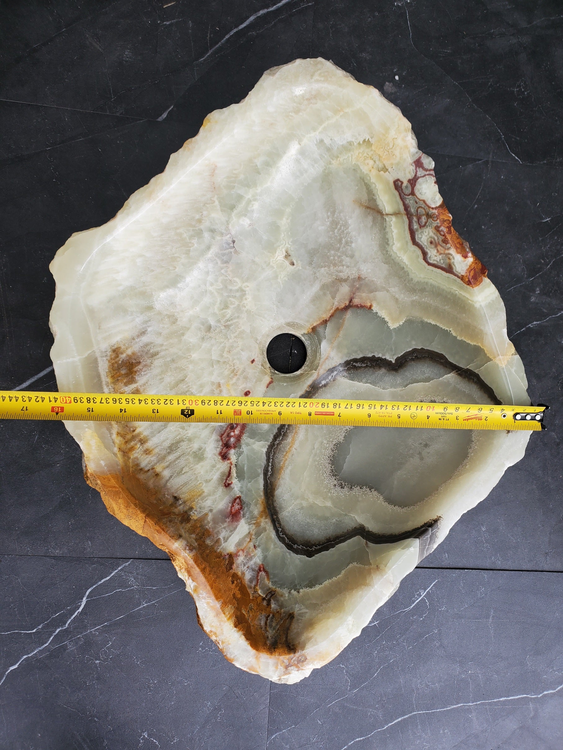 SET1061 Onyx Stone Vessel Bathroom Sink (Set of Two)