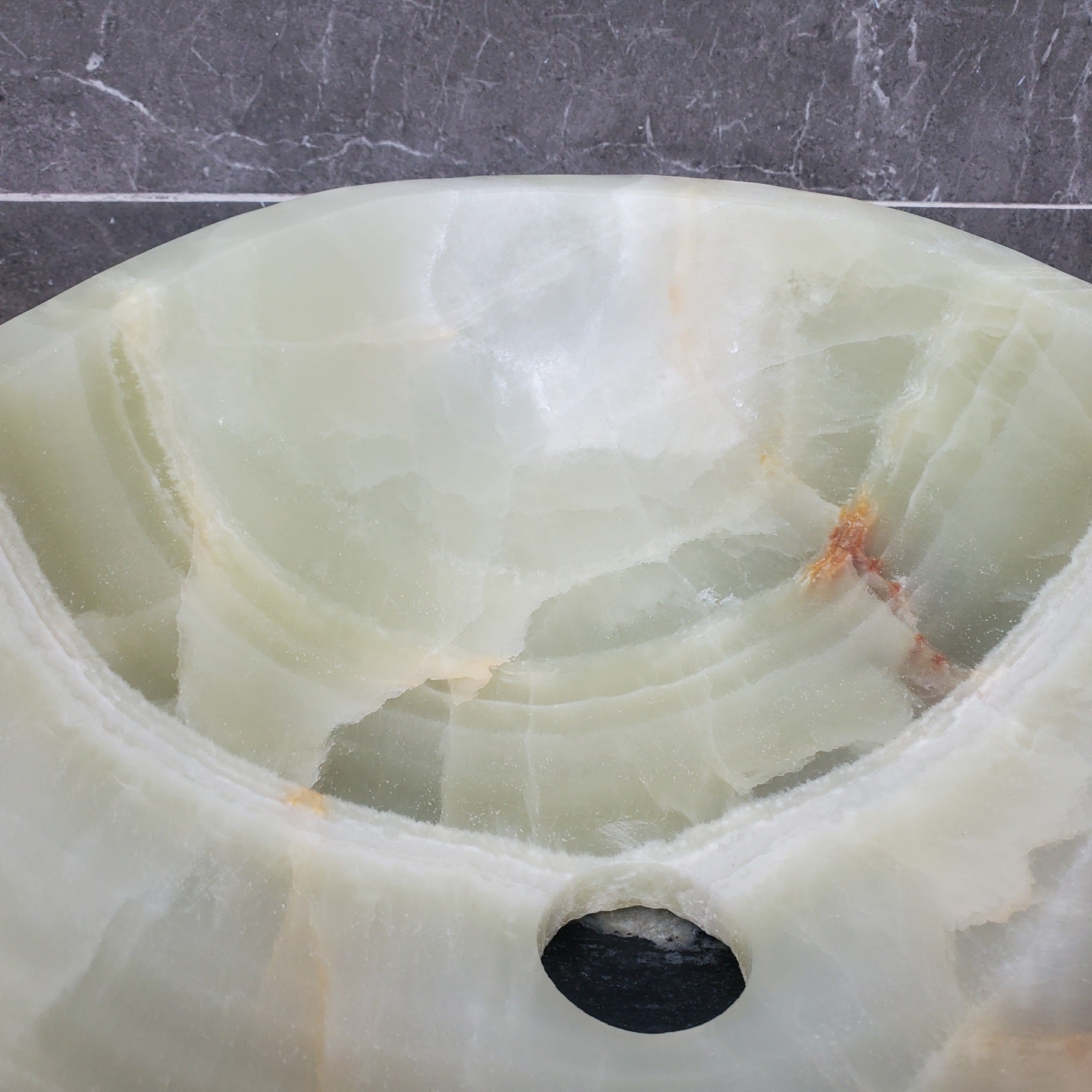 S30_04 Onyx Stone Vessel Bathroom Sink