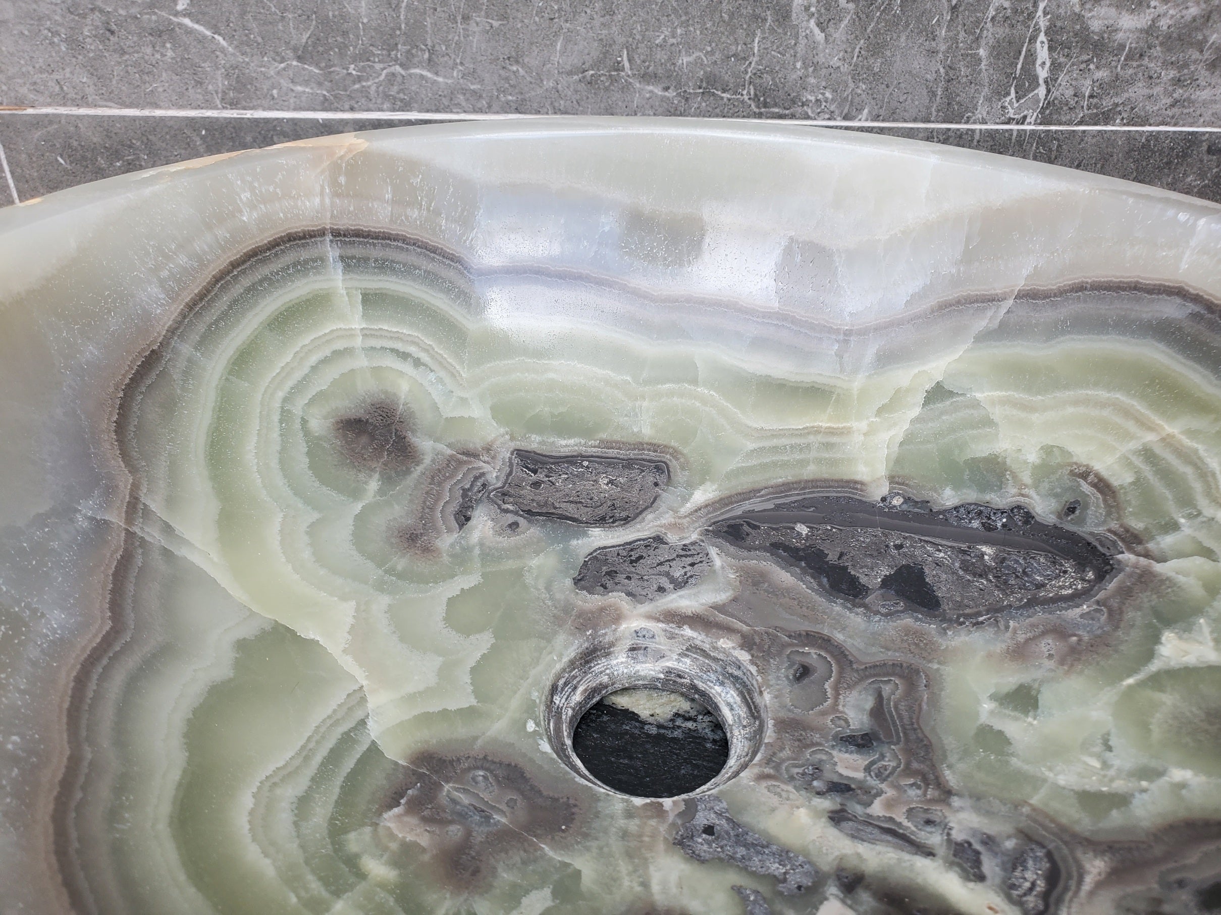 S29_30 Onyx Stone Vessel Bathroom Sink