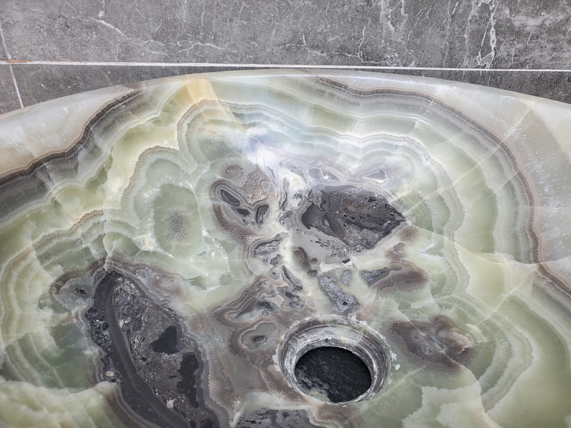 S29_30 Onyx Stone Vessel Bathroom Sink