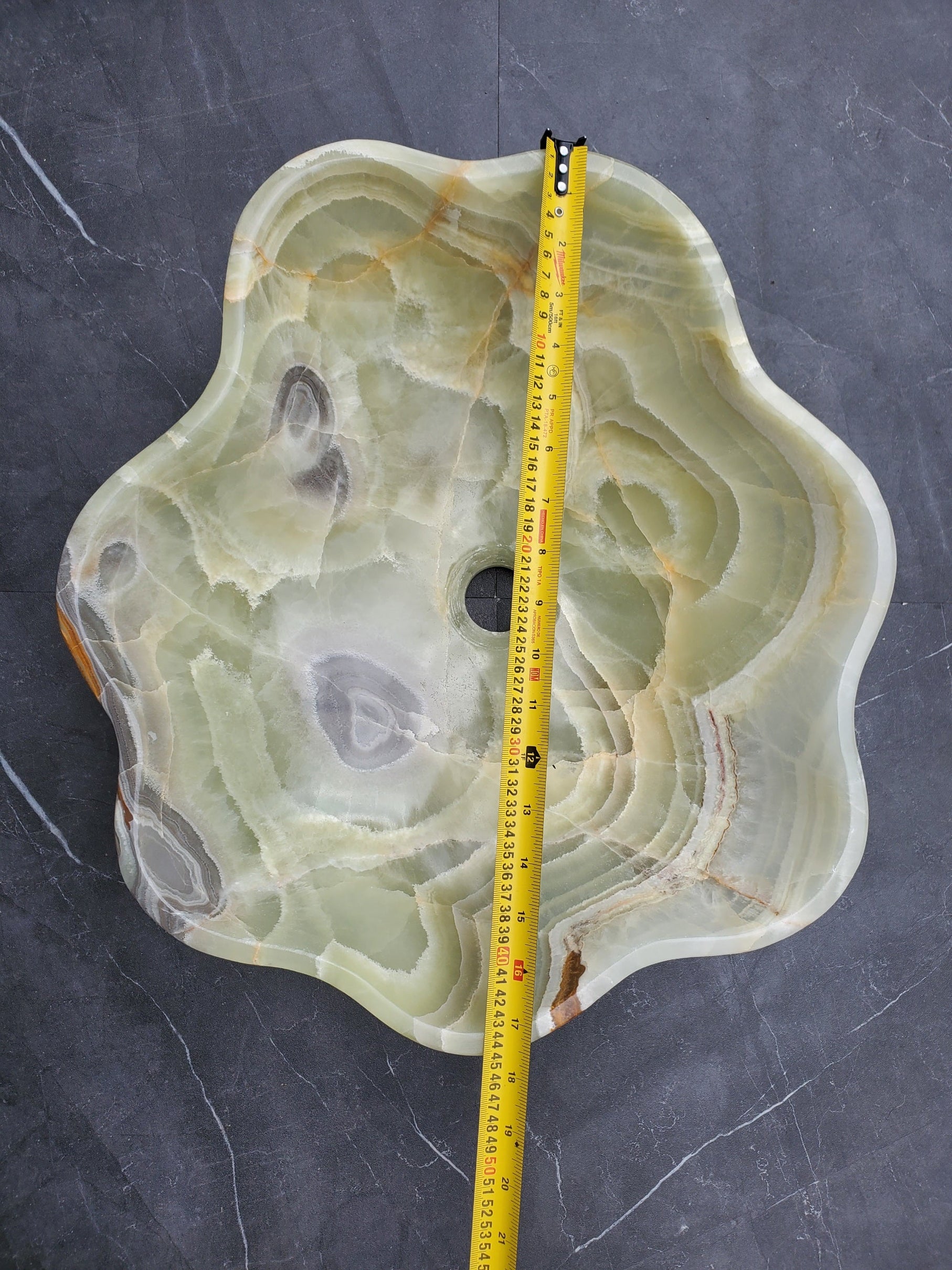 S30_13 Onyx Stone Vessel Bathroom Sink