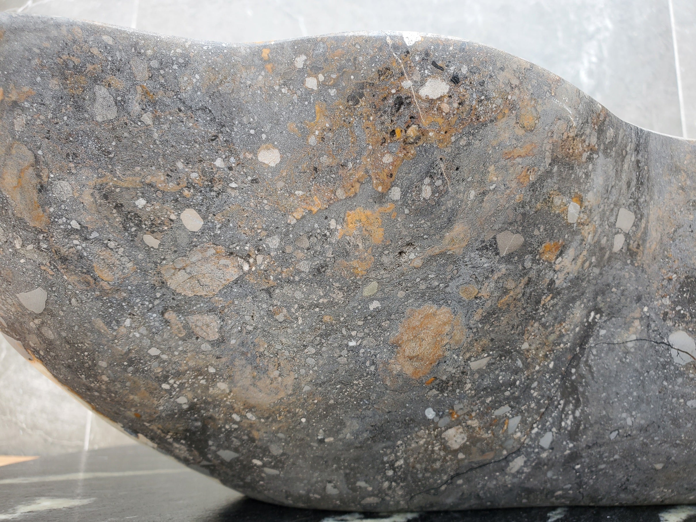 S30_16 Onyx Stone Vessel Bathroom Sink - 20 x 12 inch