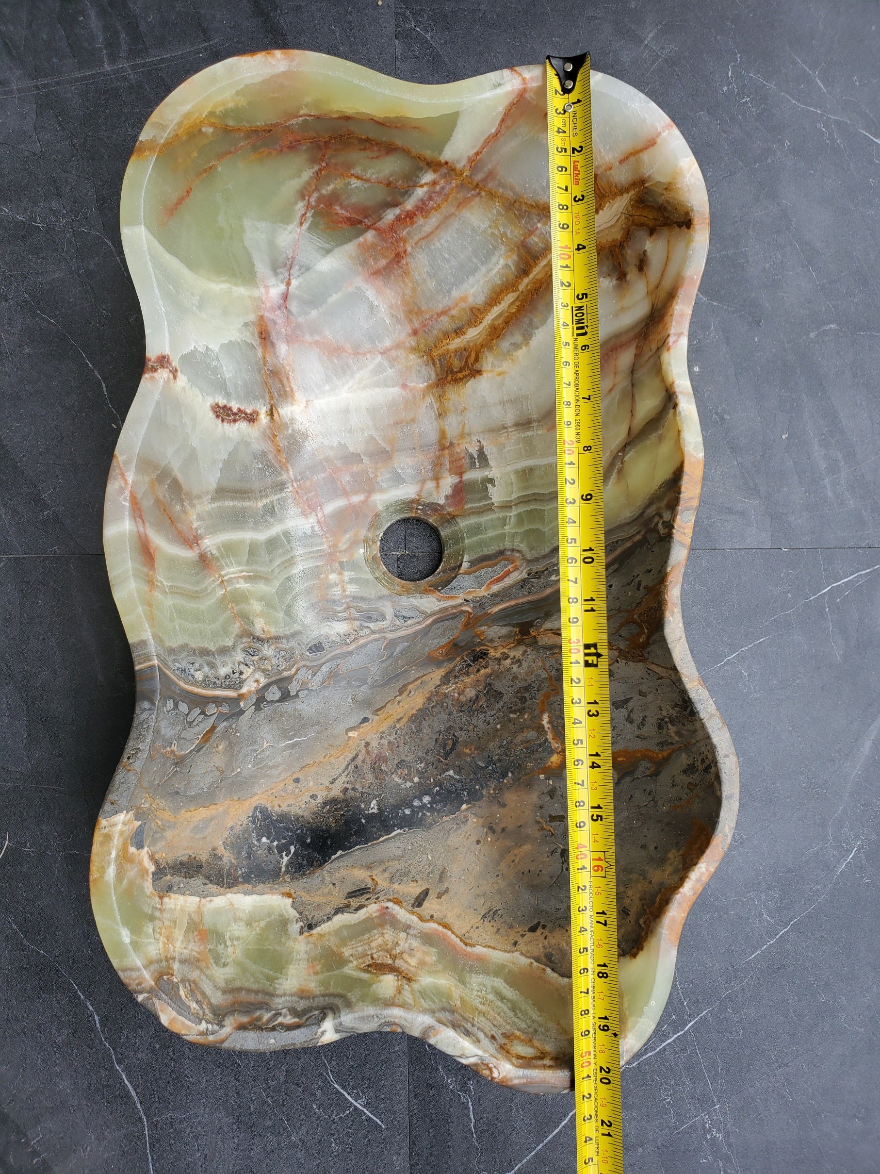 SET1062 Onyx Stone Vessel Bathroom Sink (Set of Two)