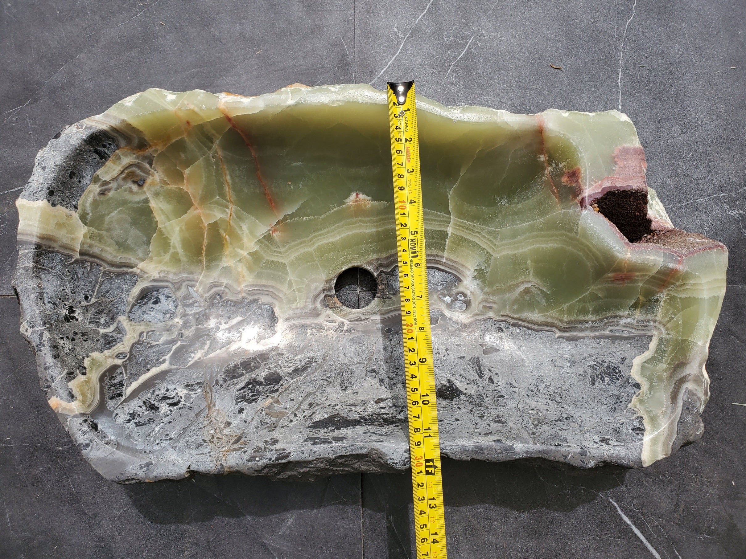 S31_11 Onyx Stone Vessel Bathroom Sink