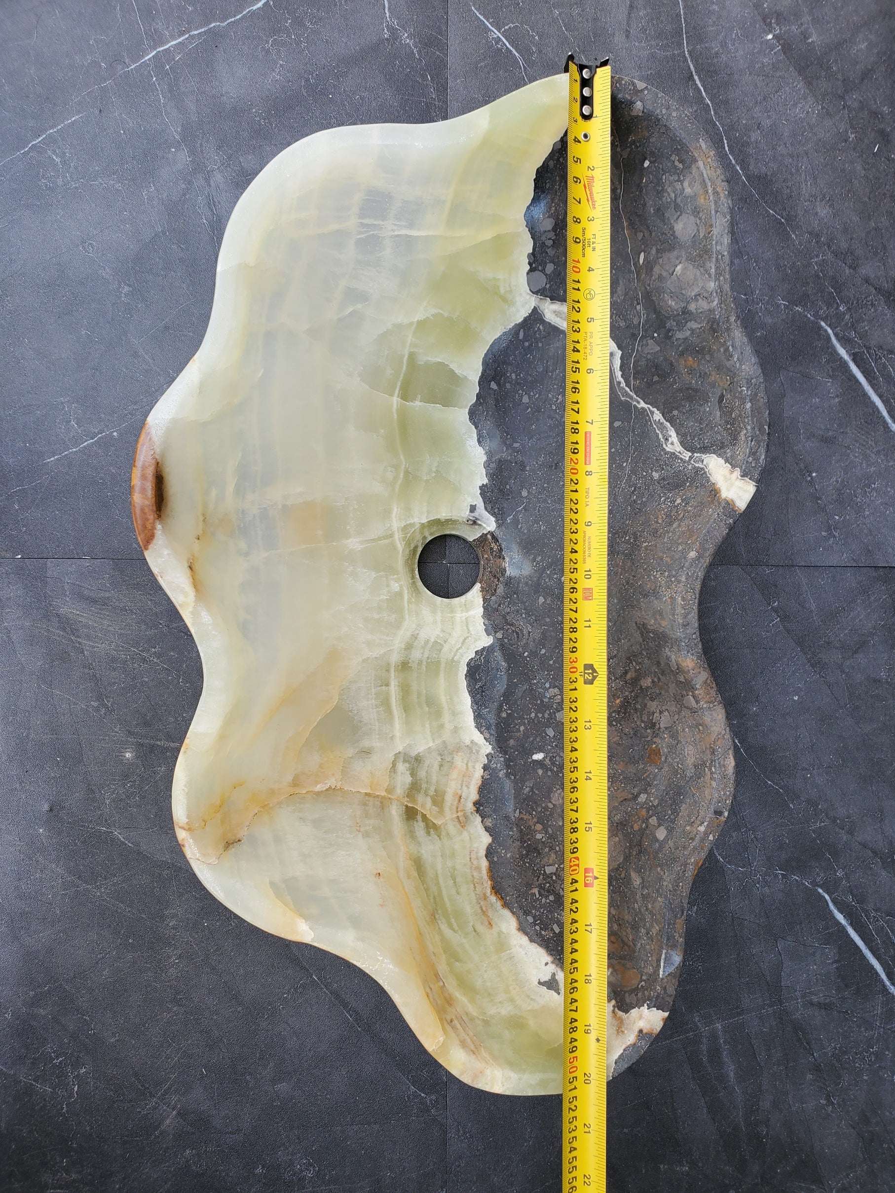 SET1059 Onyx Stone Vessel Bathroom Sink (Set of Two)