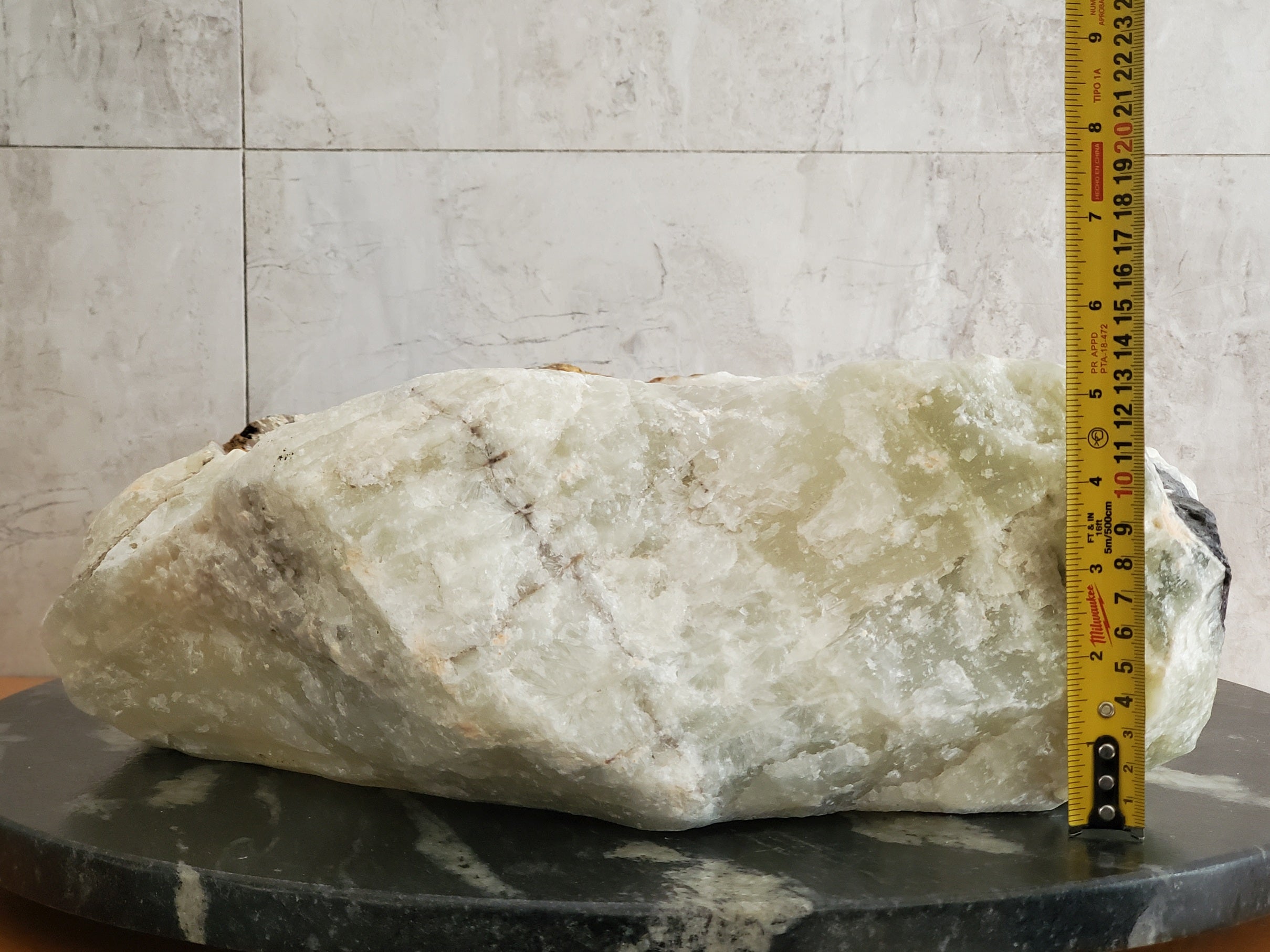 S23_25 Onyx Stone Vessel Bathroom Sink - 15 x 14 inch