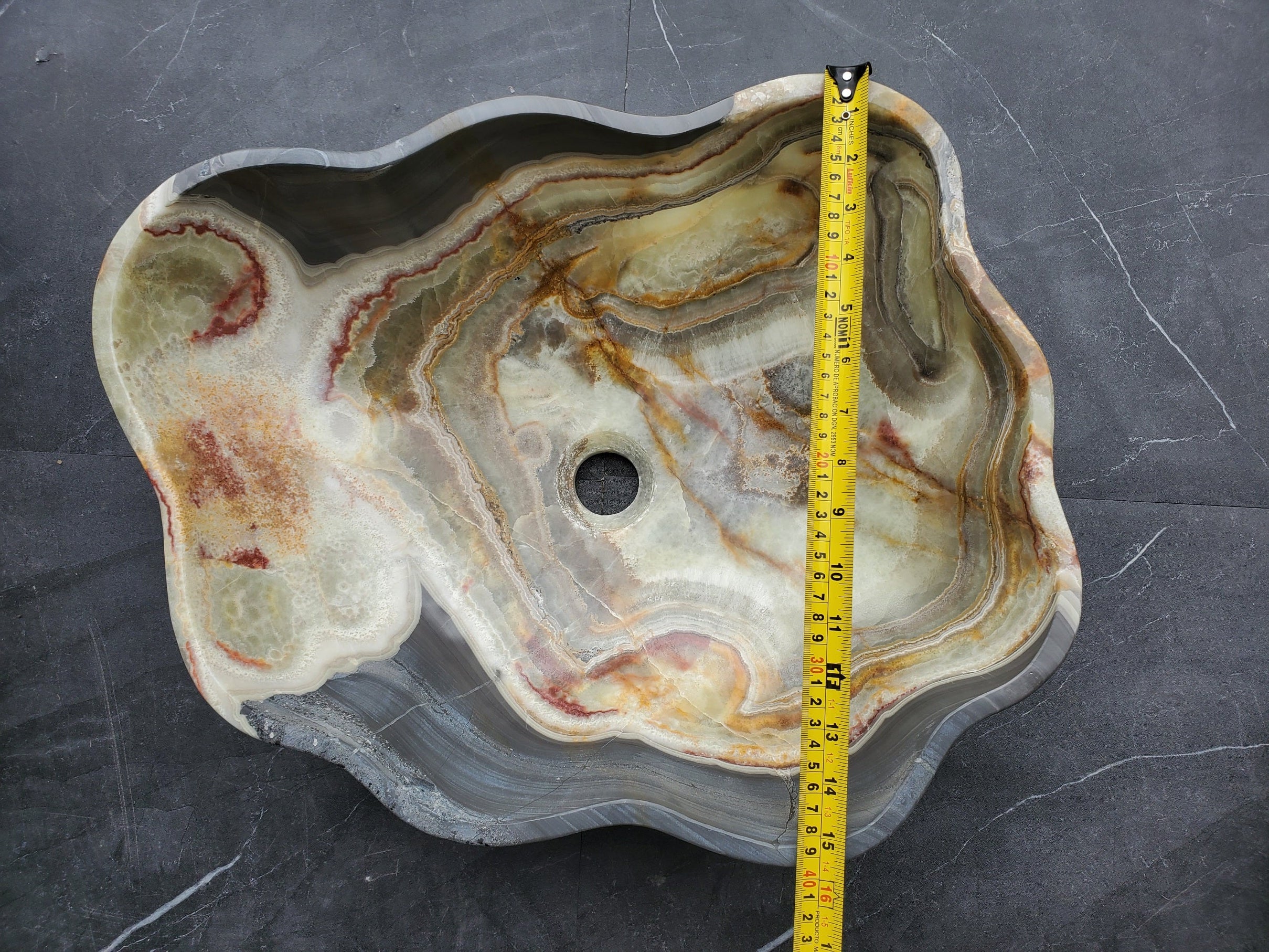 S31_01 Onyx Stone Vessel Bathroom Sink