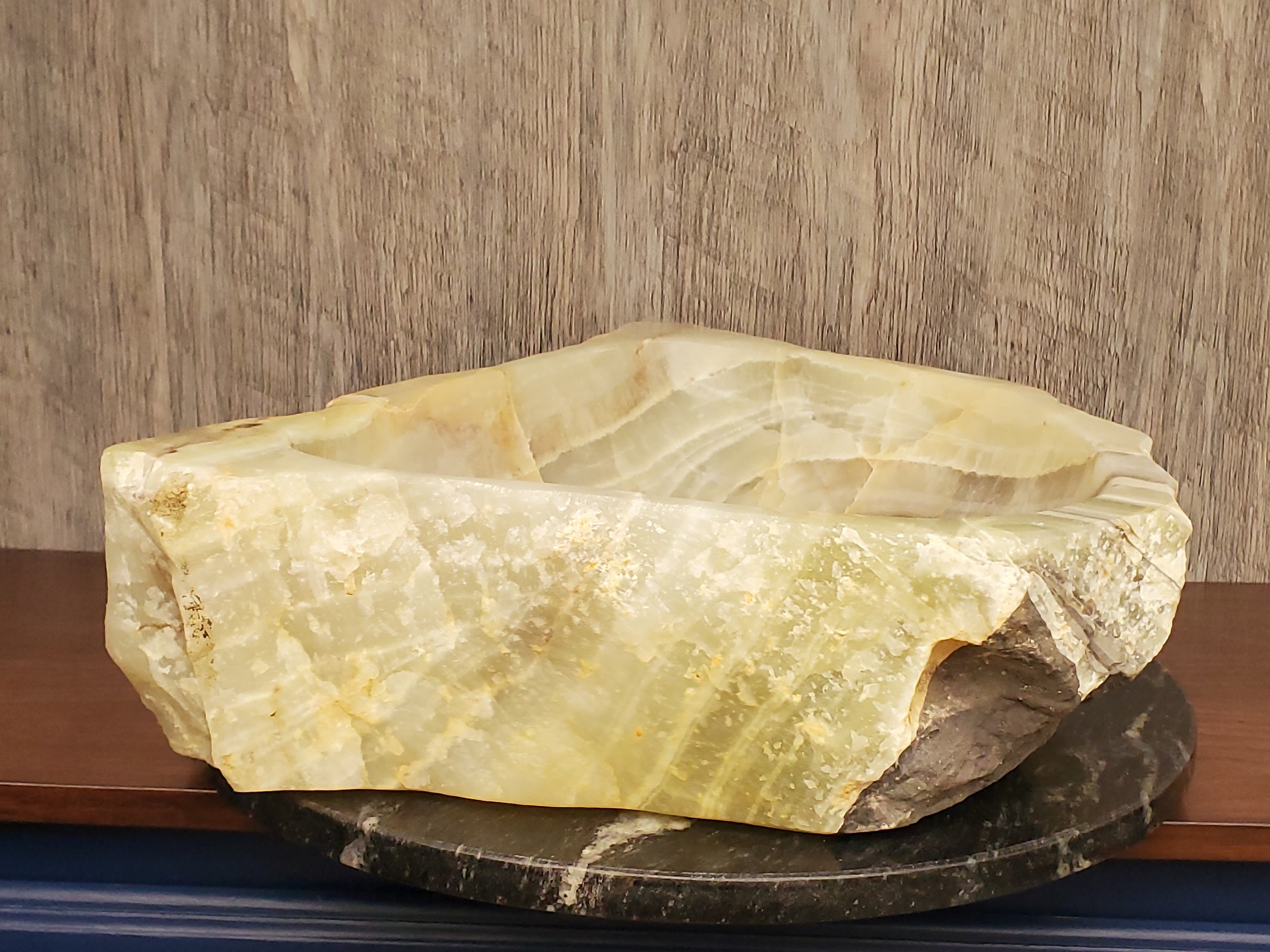 S23_22 Onyx Stone Vessel Bathroom Sink - 21 x 16 inch