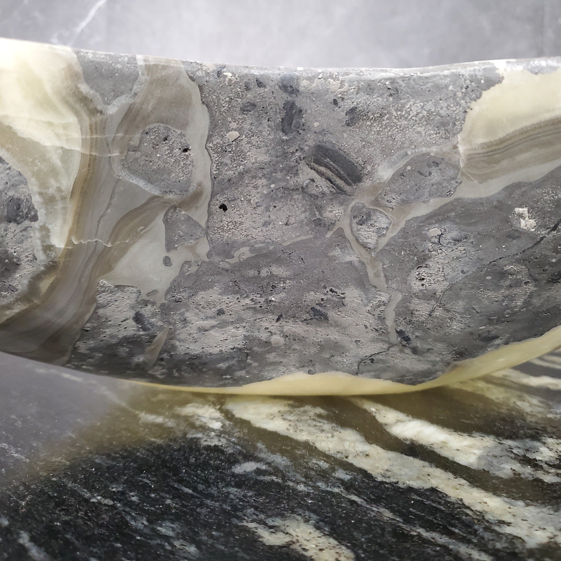 S28_07 Onyx Stone Vessel Bathroom Sink - 19.5 x 16 inch