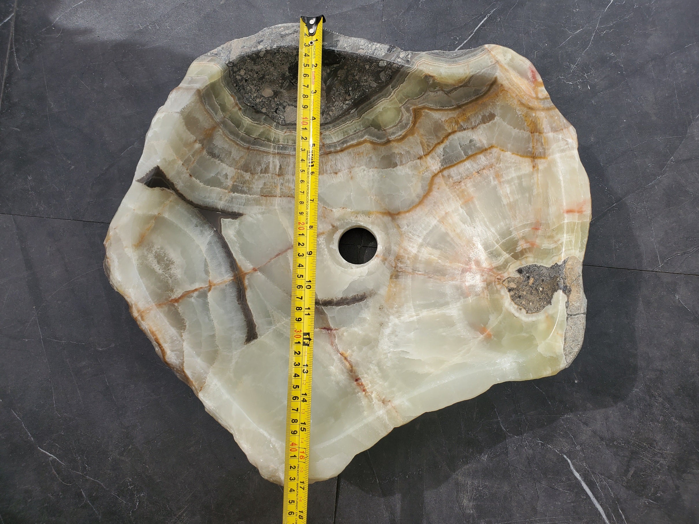 S31_18 Onyx Stone Vessel Bathroom Sink