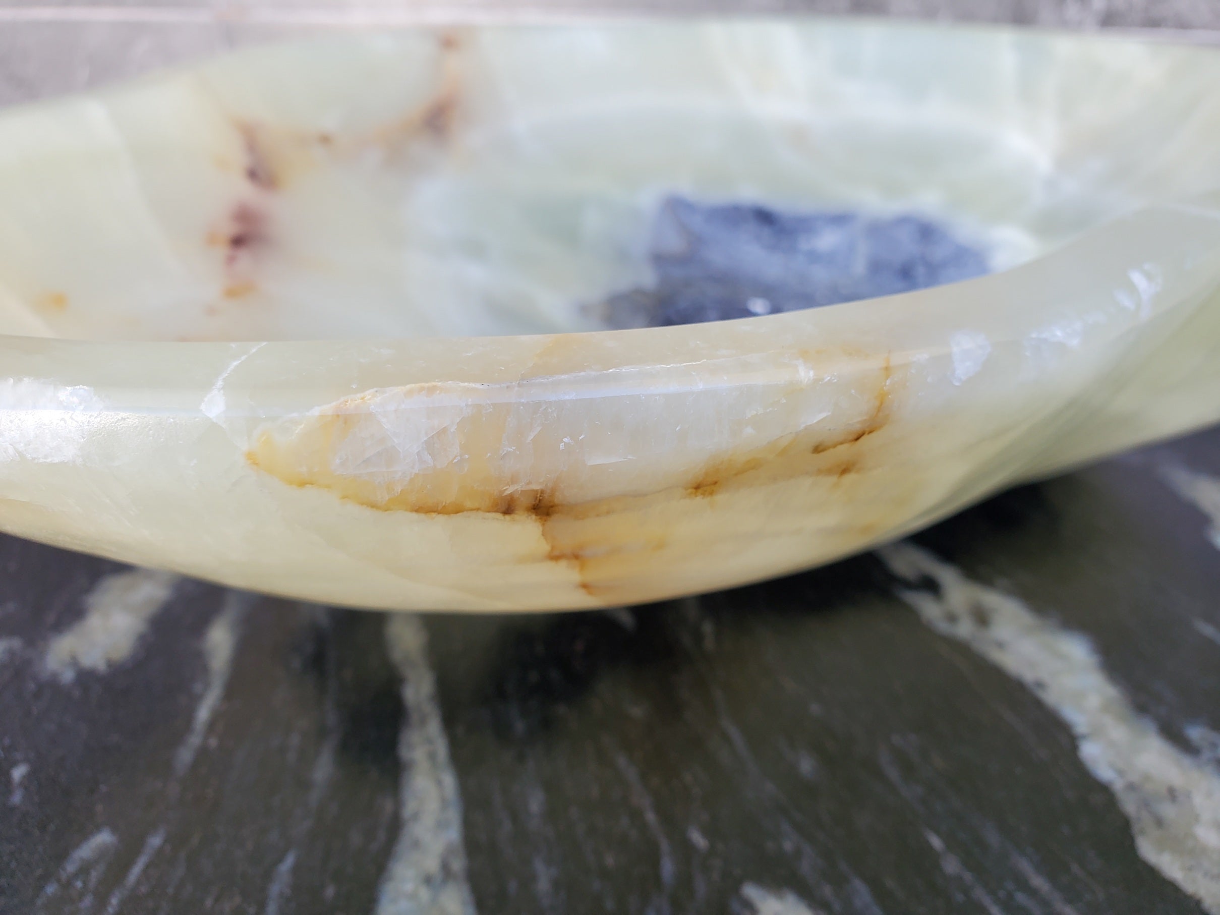 S30_02 Onyx Stone Vessel Bathroom Sink - 18.5 x 14 inch