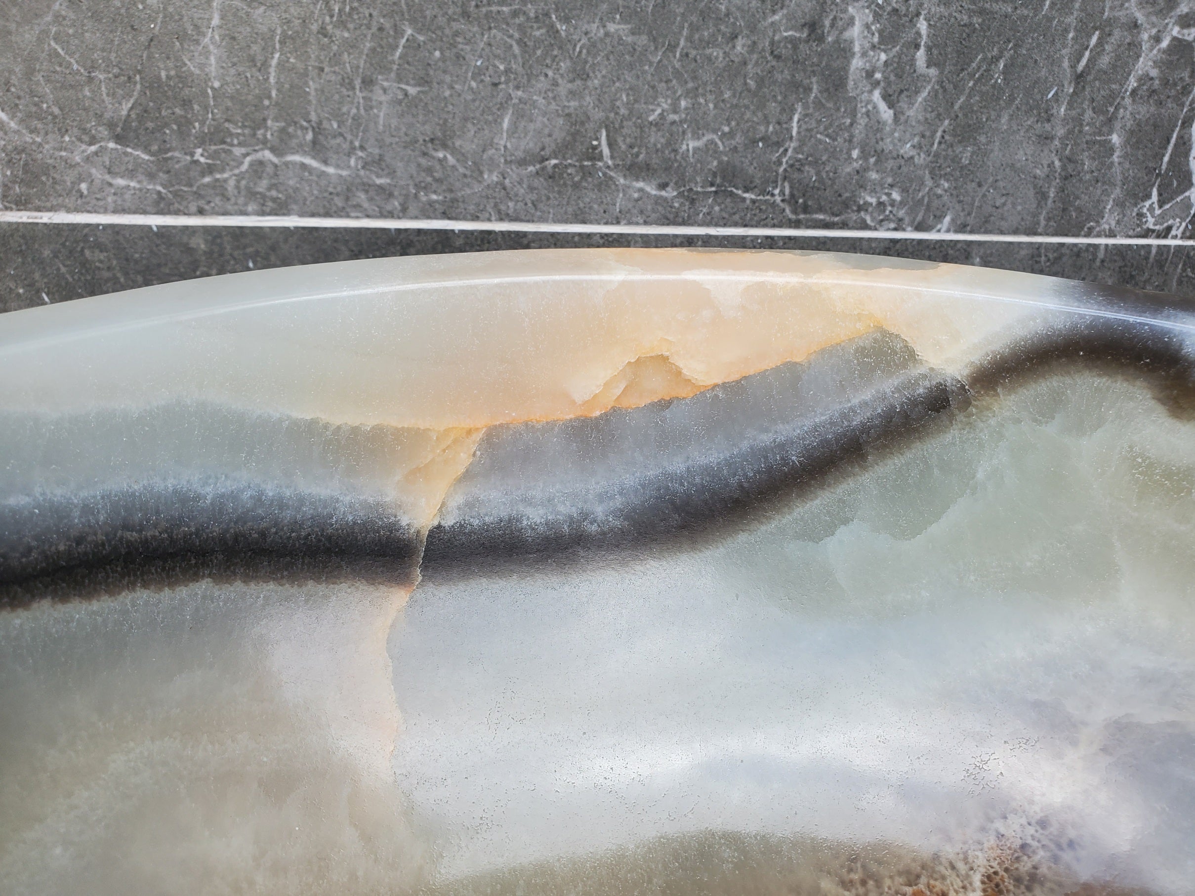 S29_31 Onyx Stone Vessel Bathroom Sink