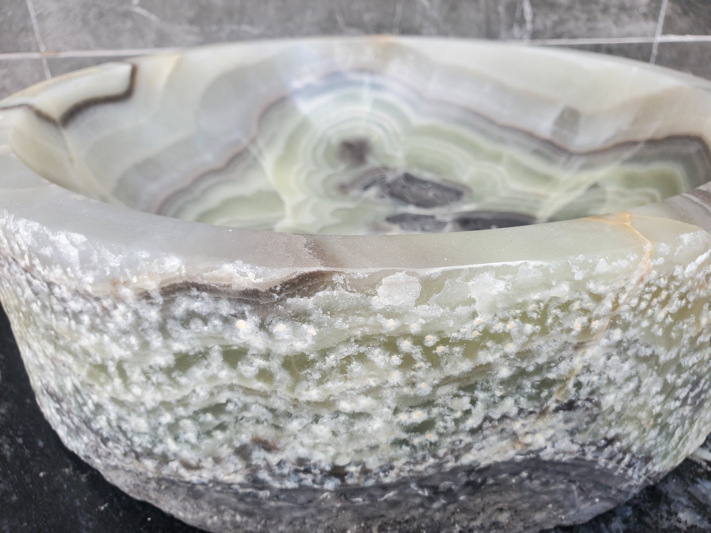 S29_30 Onyx Stone Vessel Bathroom Sink