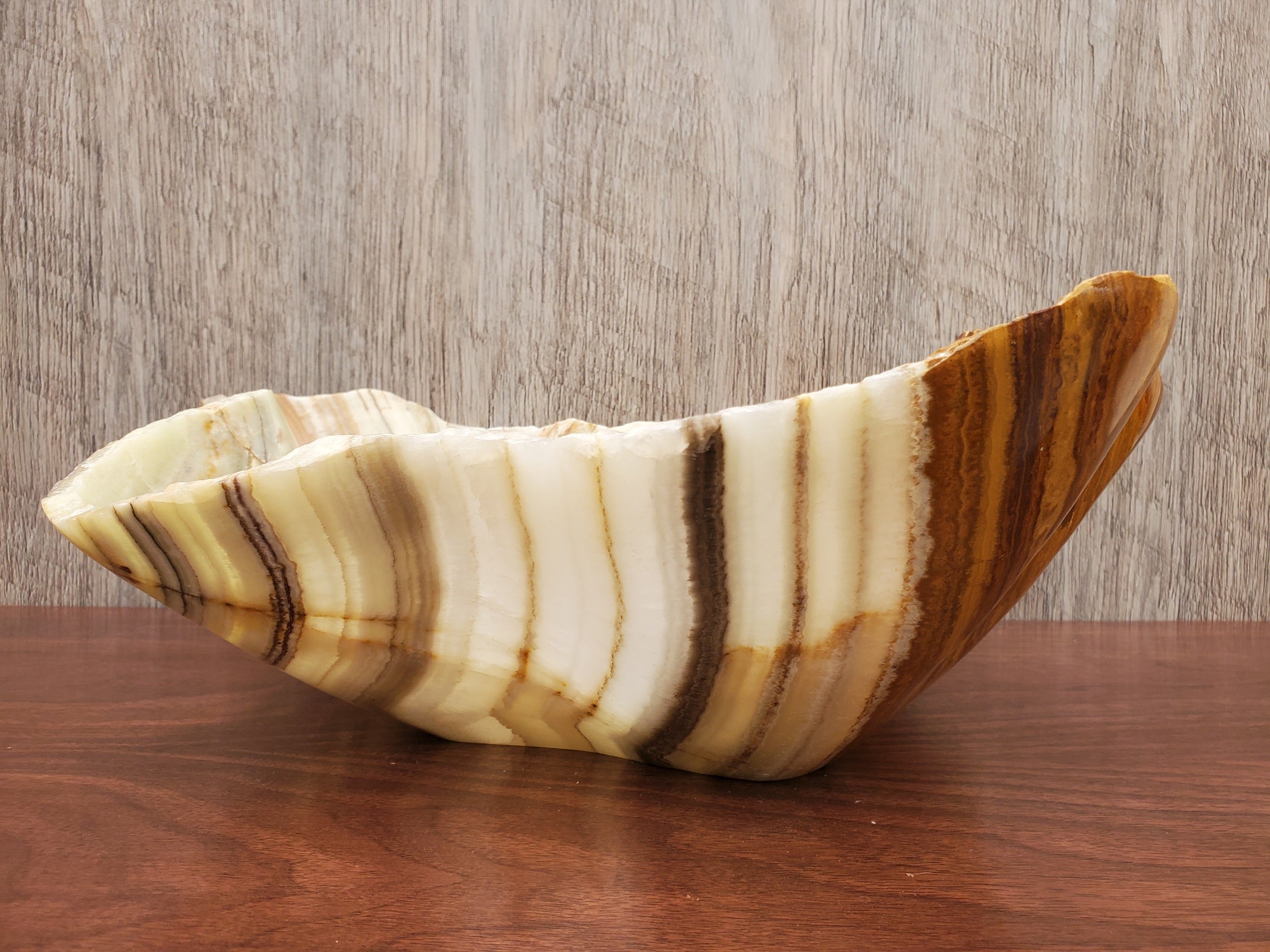 S23_18 Onyx Stone Vessel Bathroom Sink - 18 x 13 inch