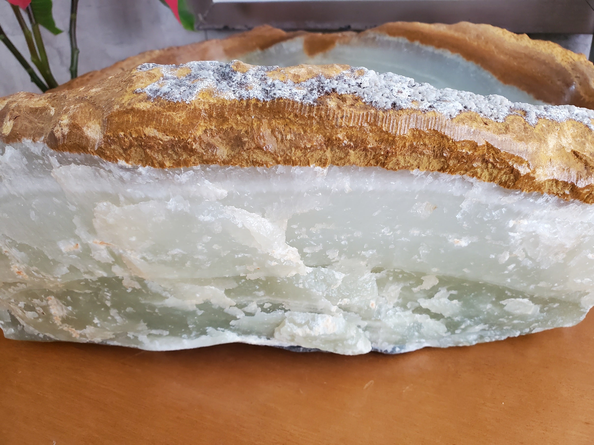 S23_30 Onyx Stone Vessel Bathroom Sink - 15 x 13 inch